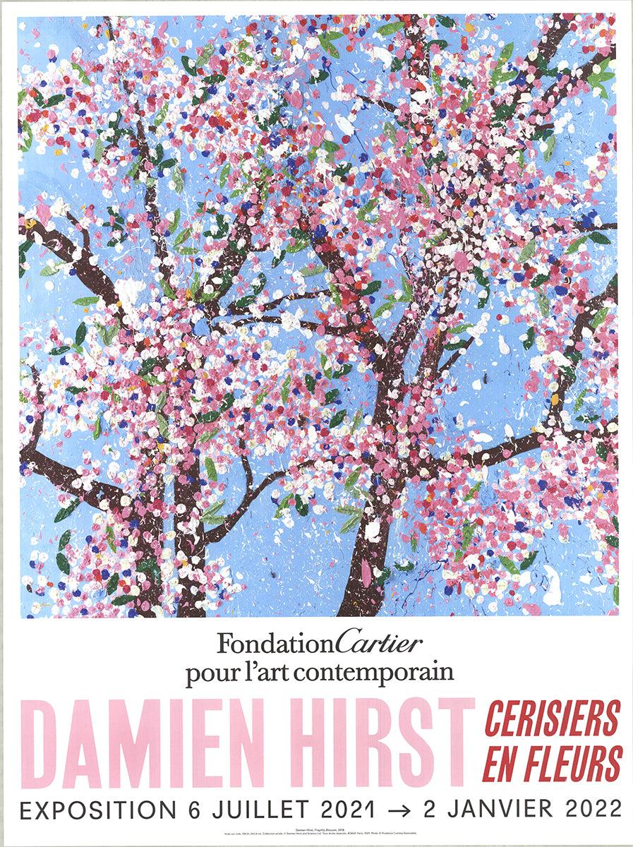Damien Hirst special edition poster for the "Cherry Trees in Blossom" exhibition, sponsored by the Cartier Fondation and held in Paris in July 2022.

Paper size: 31.75 x 23.75 inches (80.645 x 60.325 cm)
Image size: 22.75 x 22.5 inches (57.785 x