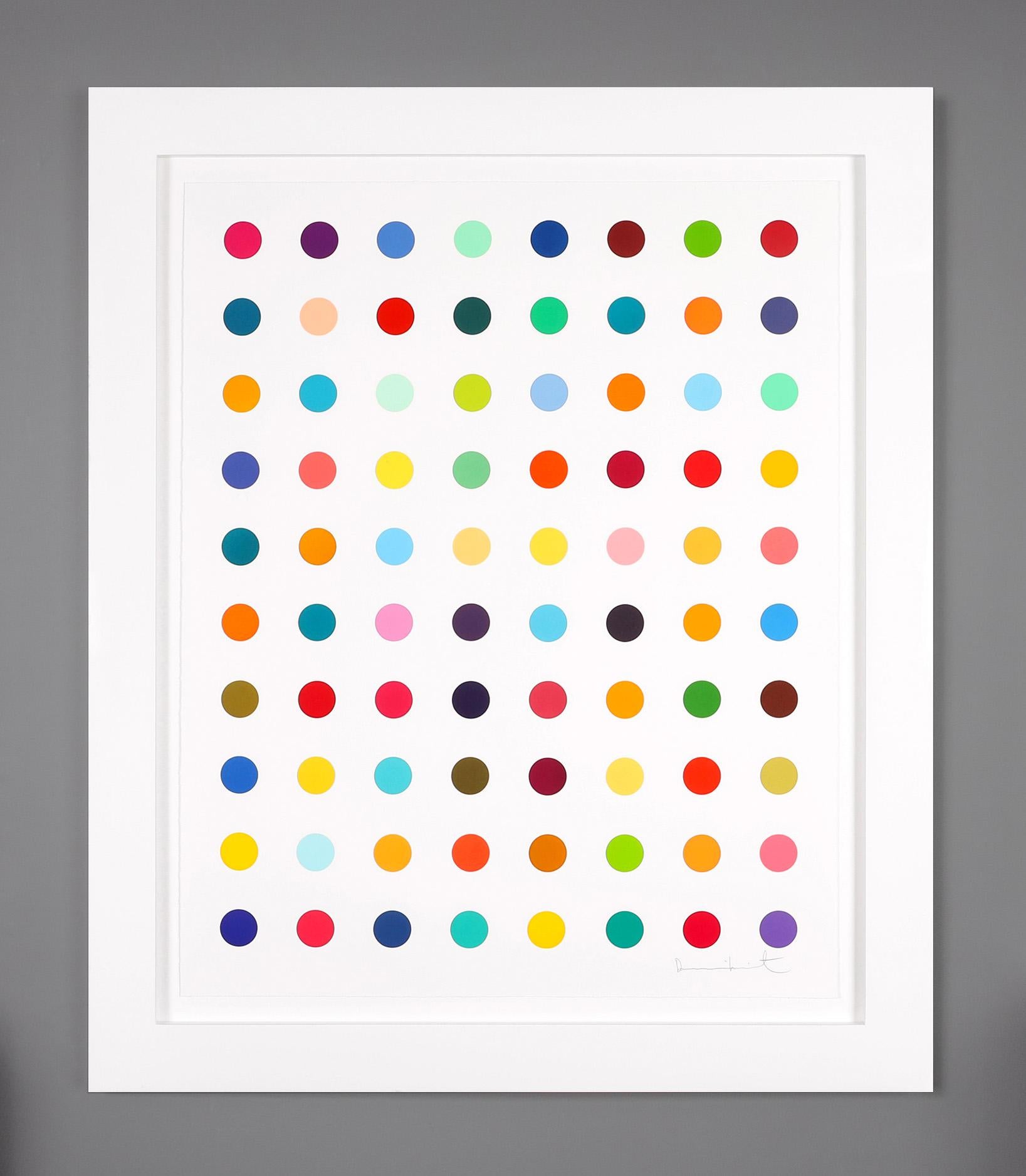 Damien Hirst 'Gly-Gly-Ala' Spots IV Spot Woodcut Print, 2016 For Sale 1