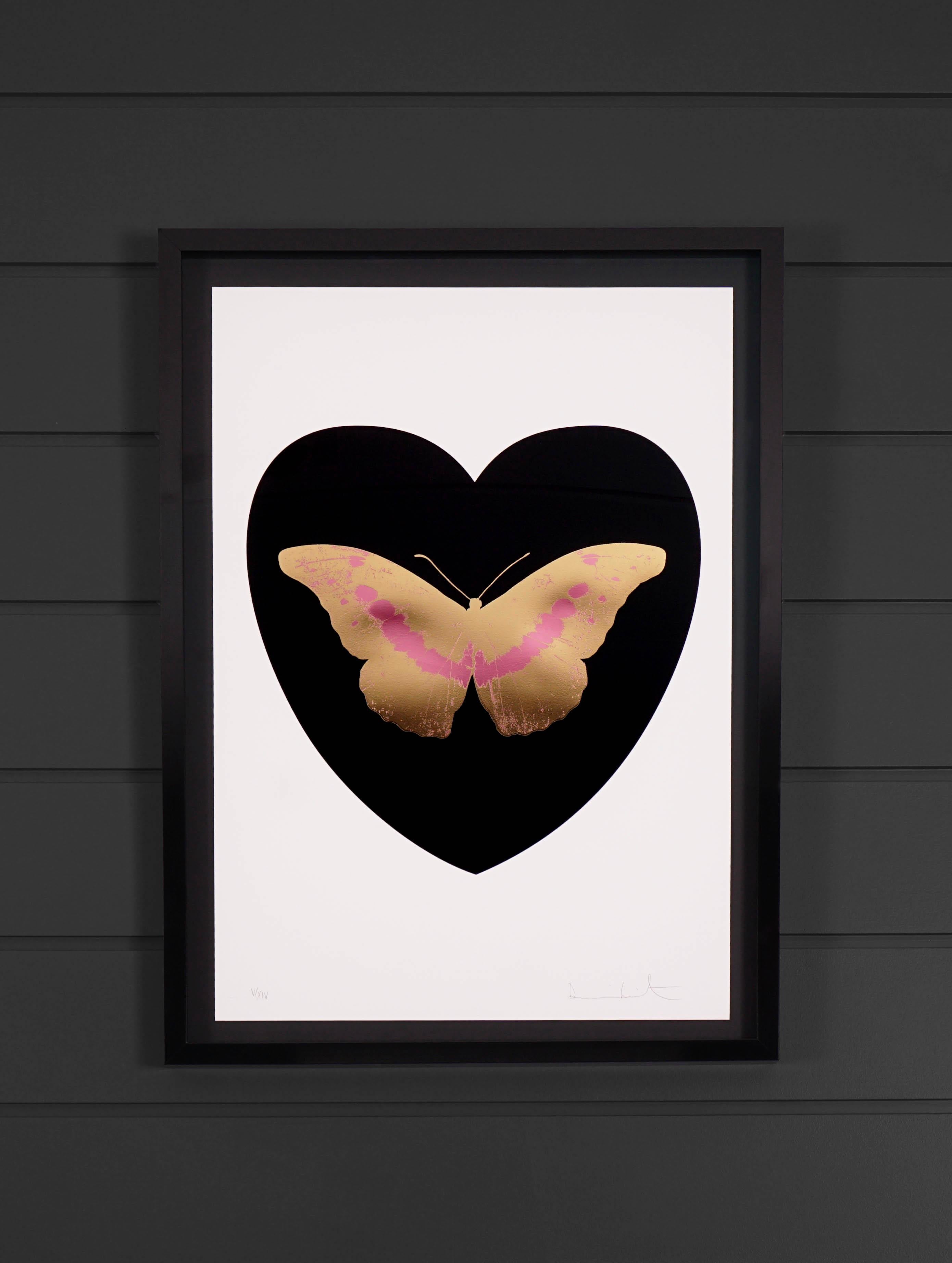 Damien Hirst, 'I Love You' Black/Coral/White, Butterfly 1