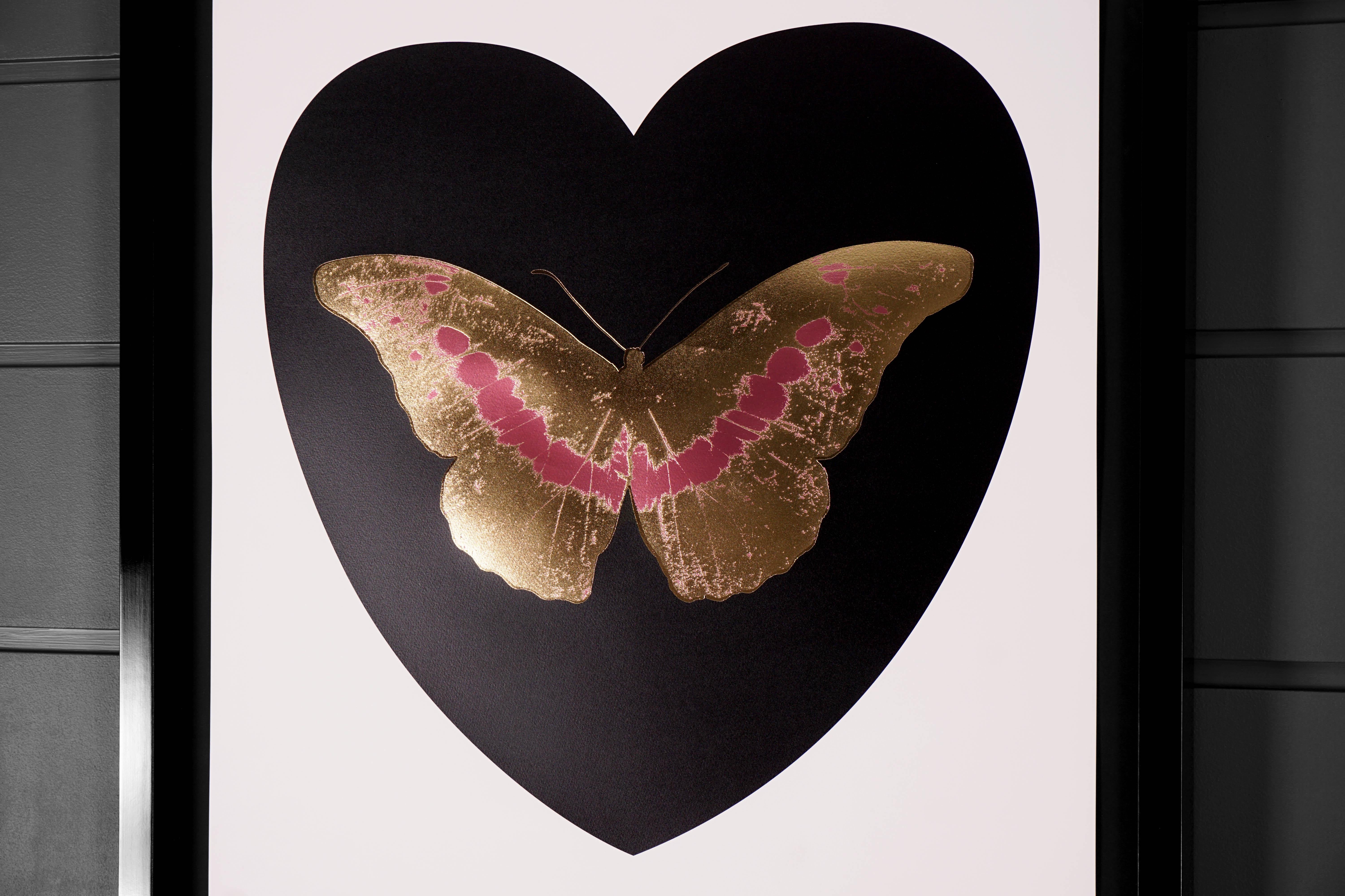 Damien Hirst, 'I Love You' Black/Coral/White, Butterfly 2