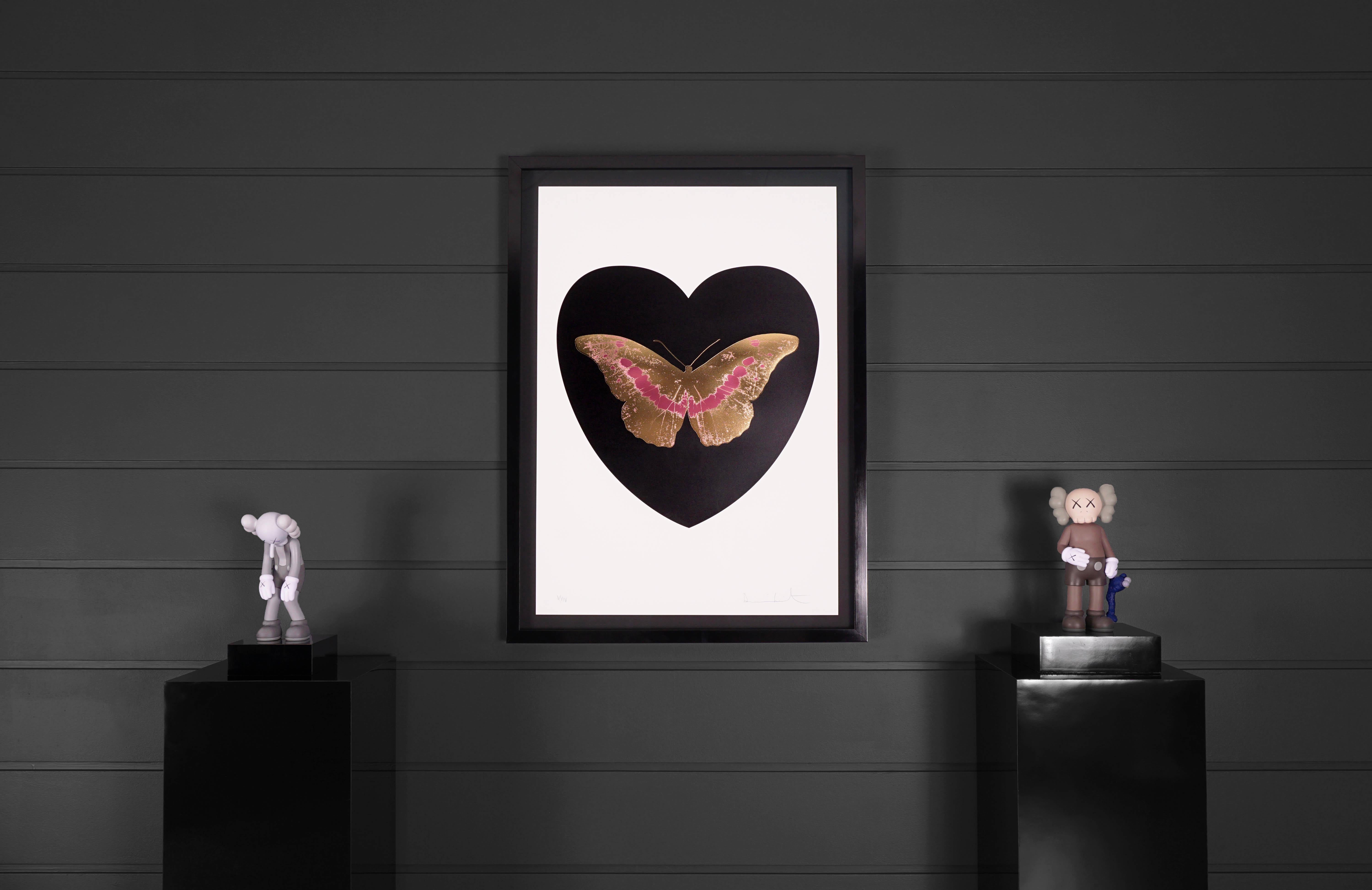 Damien Hirst, 'I Love You' Black/Coral/White, Butterfly 6