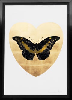 Damien Hirst, 'I Love You' Butterfly, Black/Gold, 2015