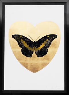 Damien Hirst, 'I Love You' Butterfly, Black/Gold, 2015