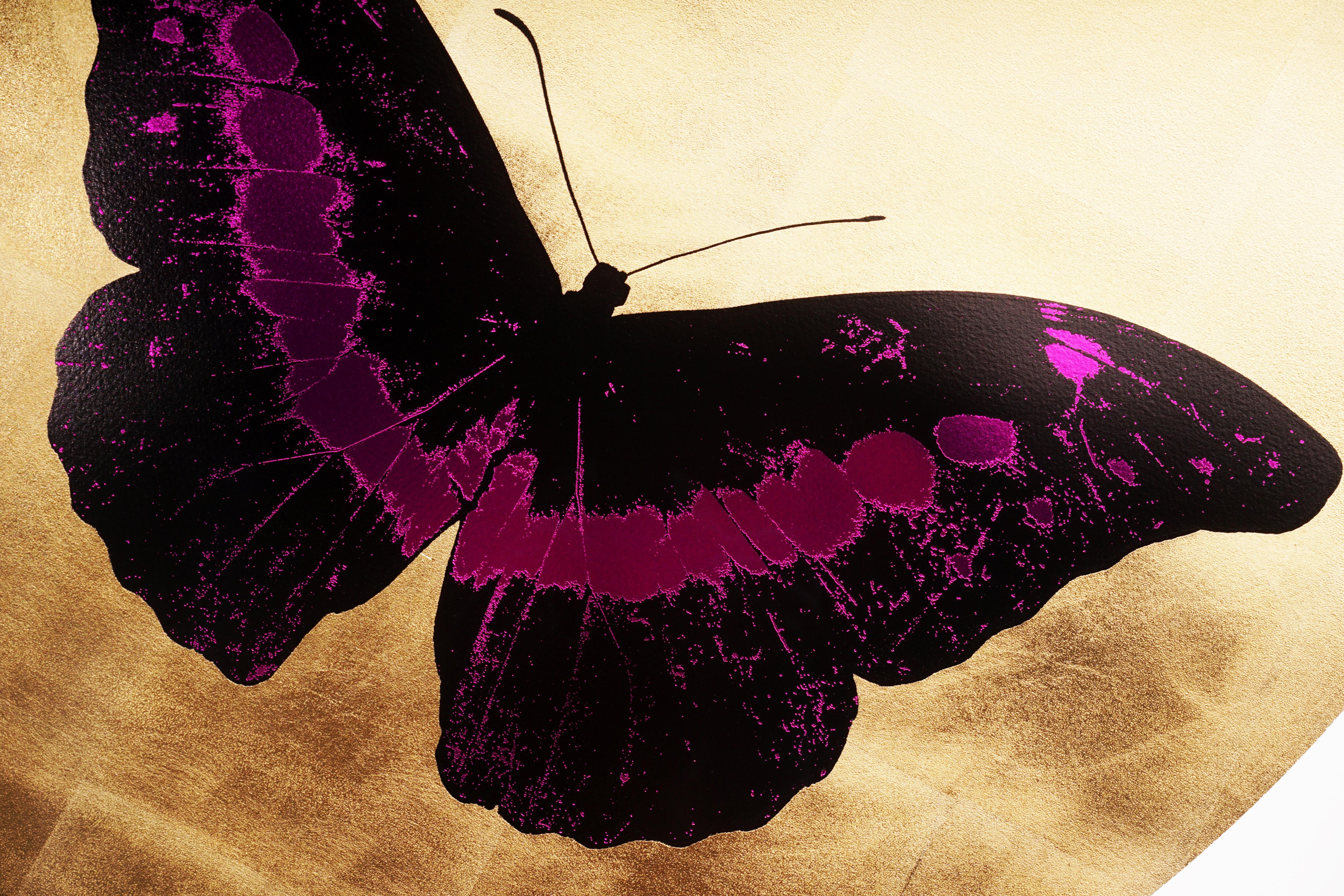 Damien Hirst, I Love You Butterfly, Fuchsia/Gold, 2015 3