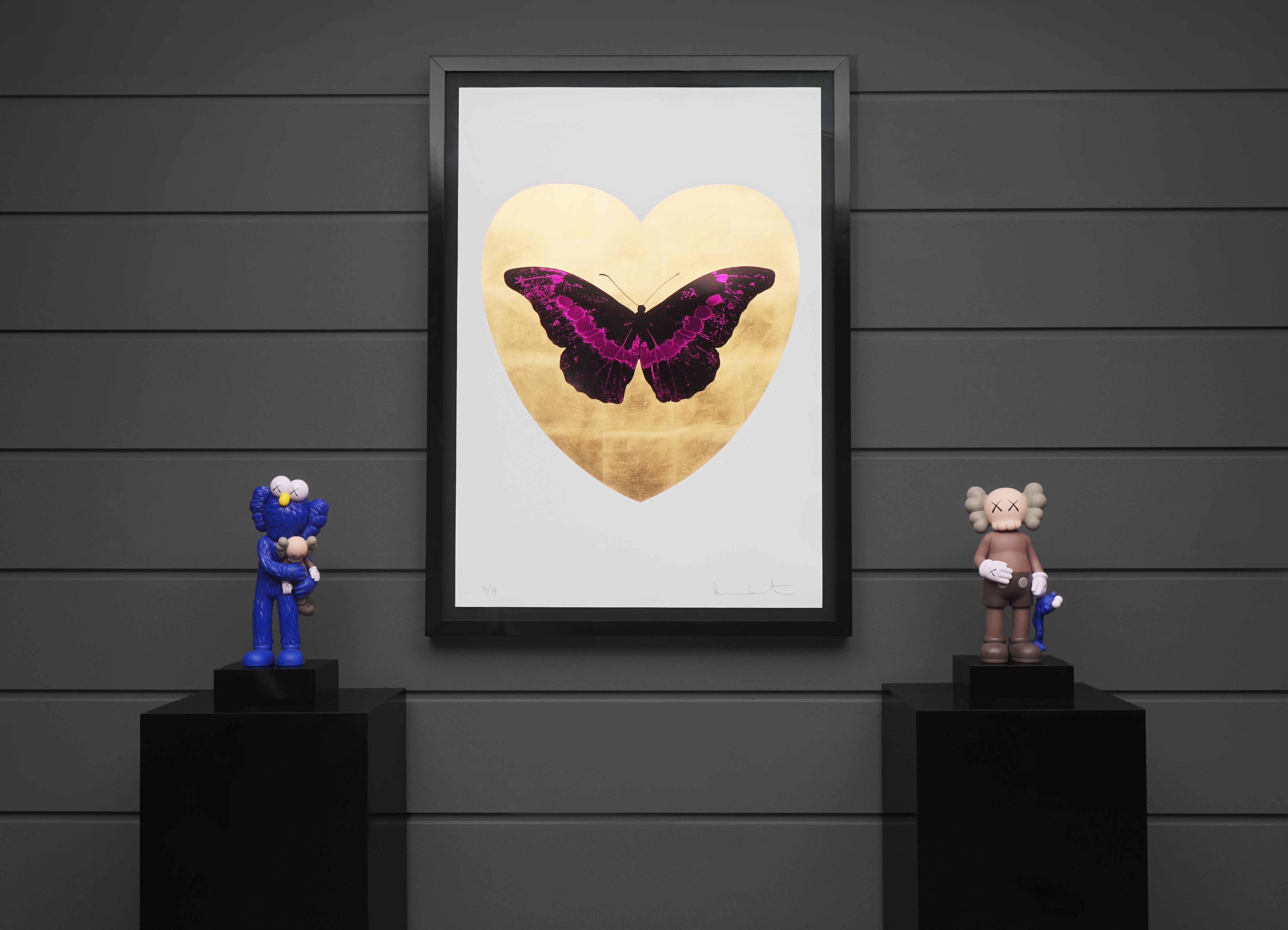 Damien Hirst, I Love You Butterfly, Fuchsia/Gold, 2015 7