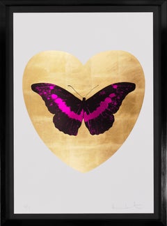 Damien Hirst, I Love You Butterfly, Fuchsia/Gold, 2015