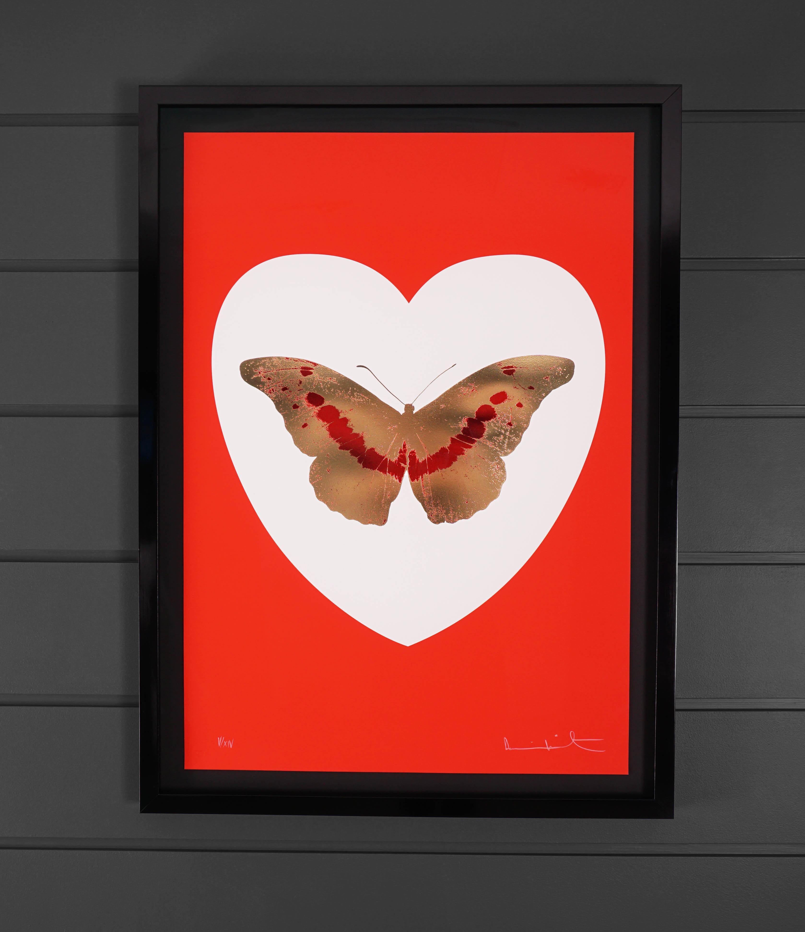 red and gold butterfly