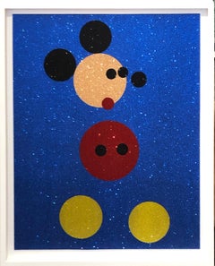 Damien Hirst, Mickey; 2016; Silkscreen print plus glitter; 34 x 27 1/2 inches
