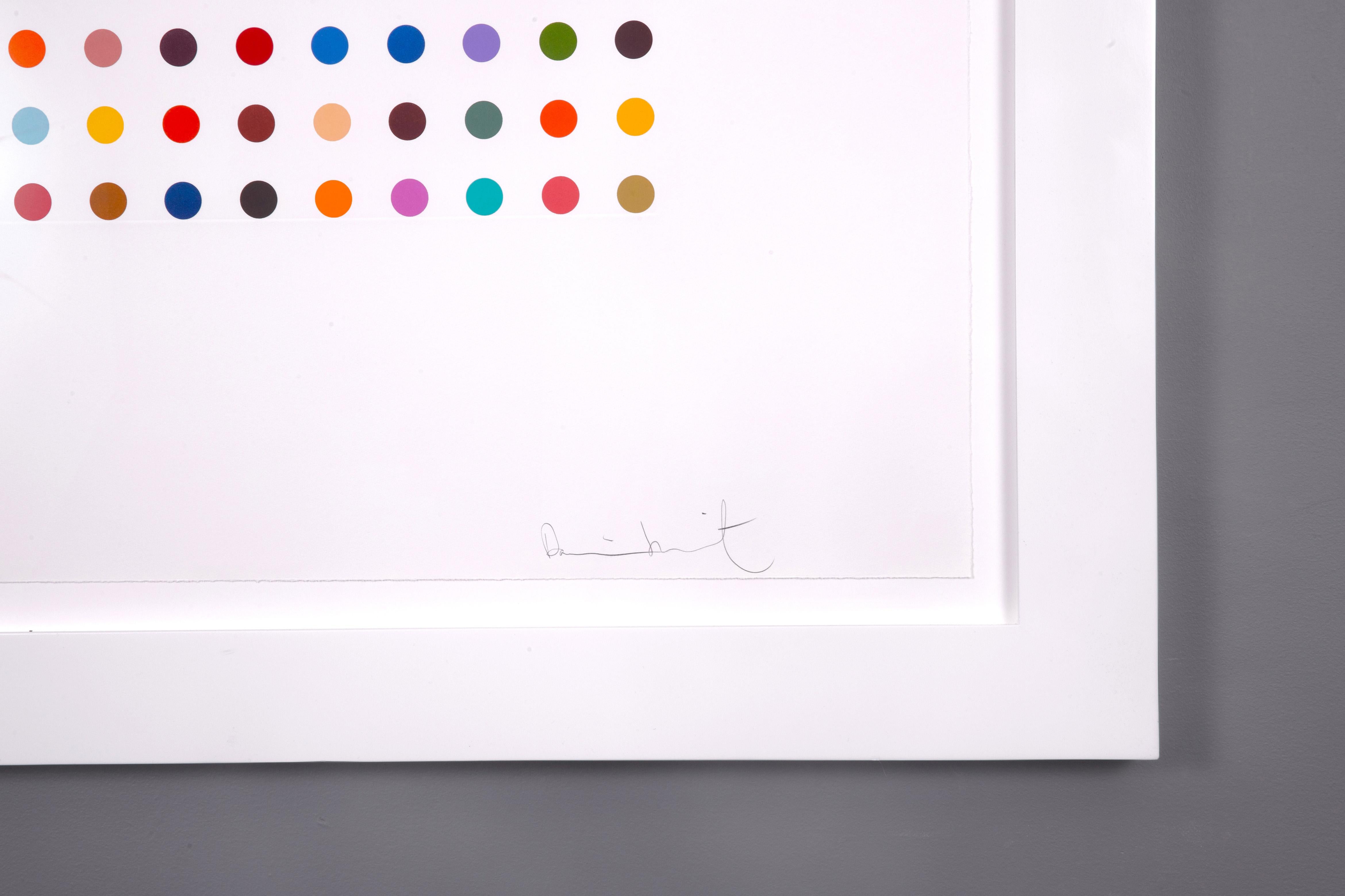 Damien Hirst Aguafuerte de manchas minimalistas, 