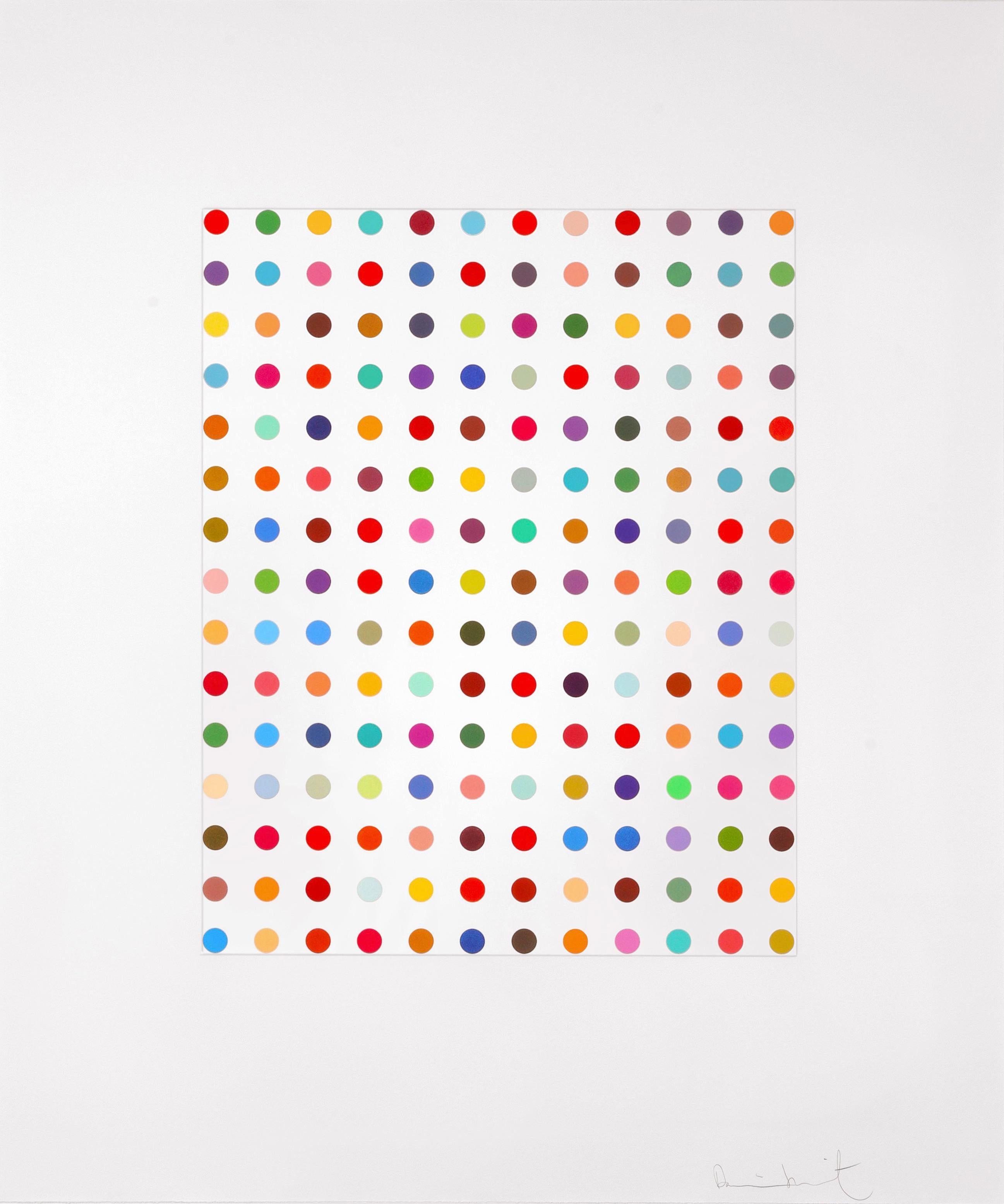Damien Hirst Aguafuerte de manchas minimalistas, 