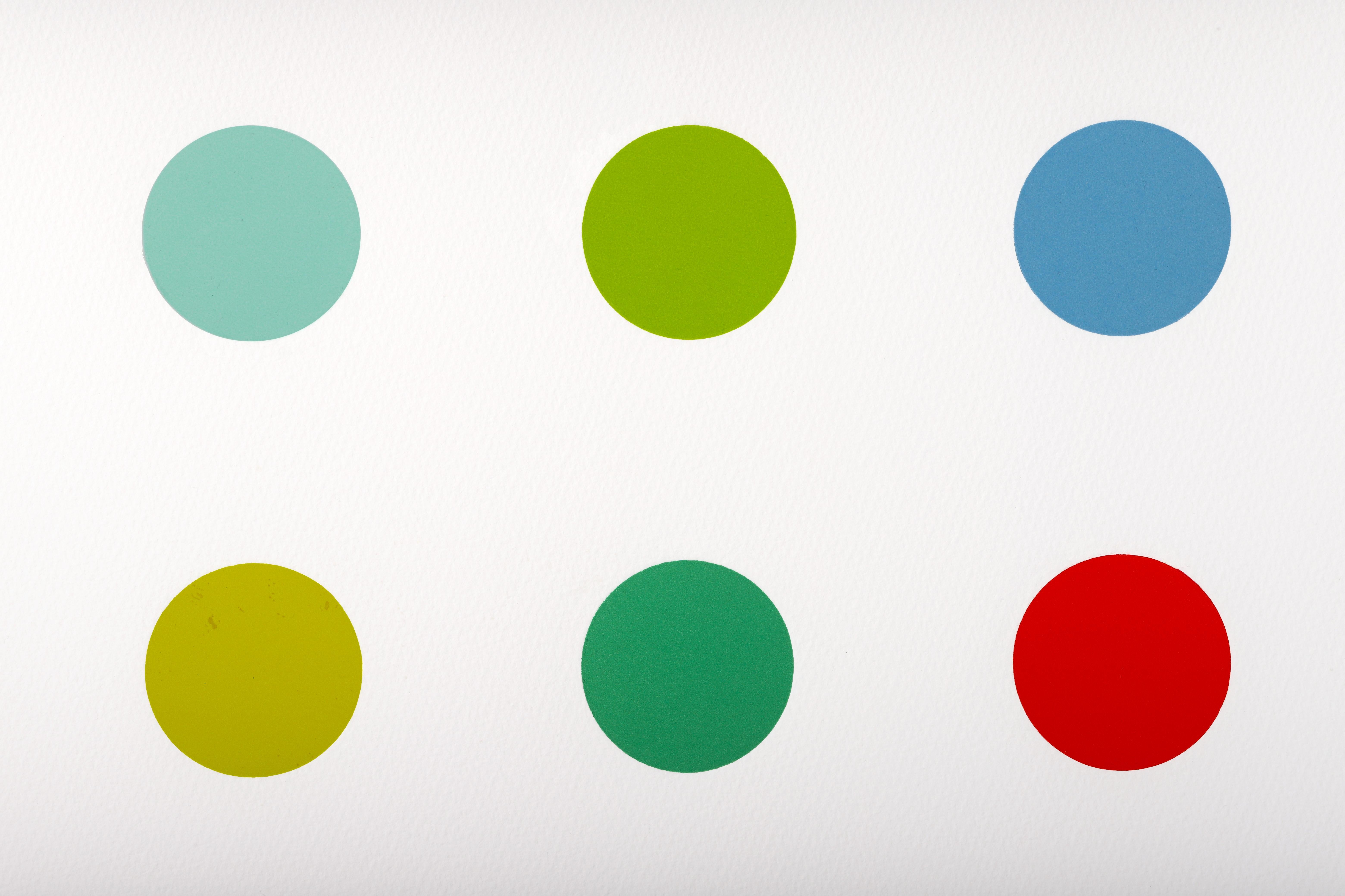 Damien Hirst Minimalist Woodcut Print, 'Vertical Spots' IV, 2016 in vendita 3