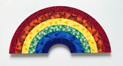 Damien Hirst, Rainbow, Small Laminated Giclee Print on Aluminium, 2020