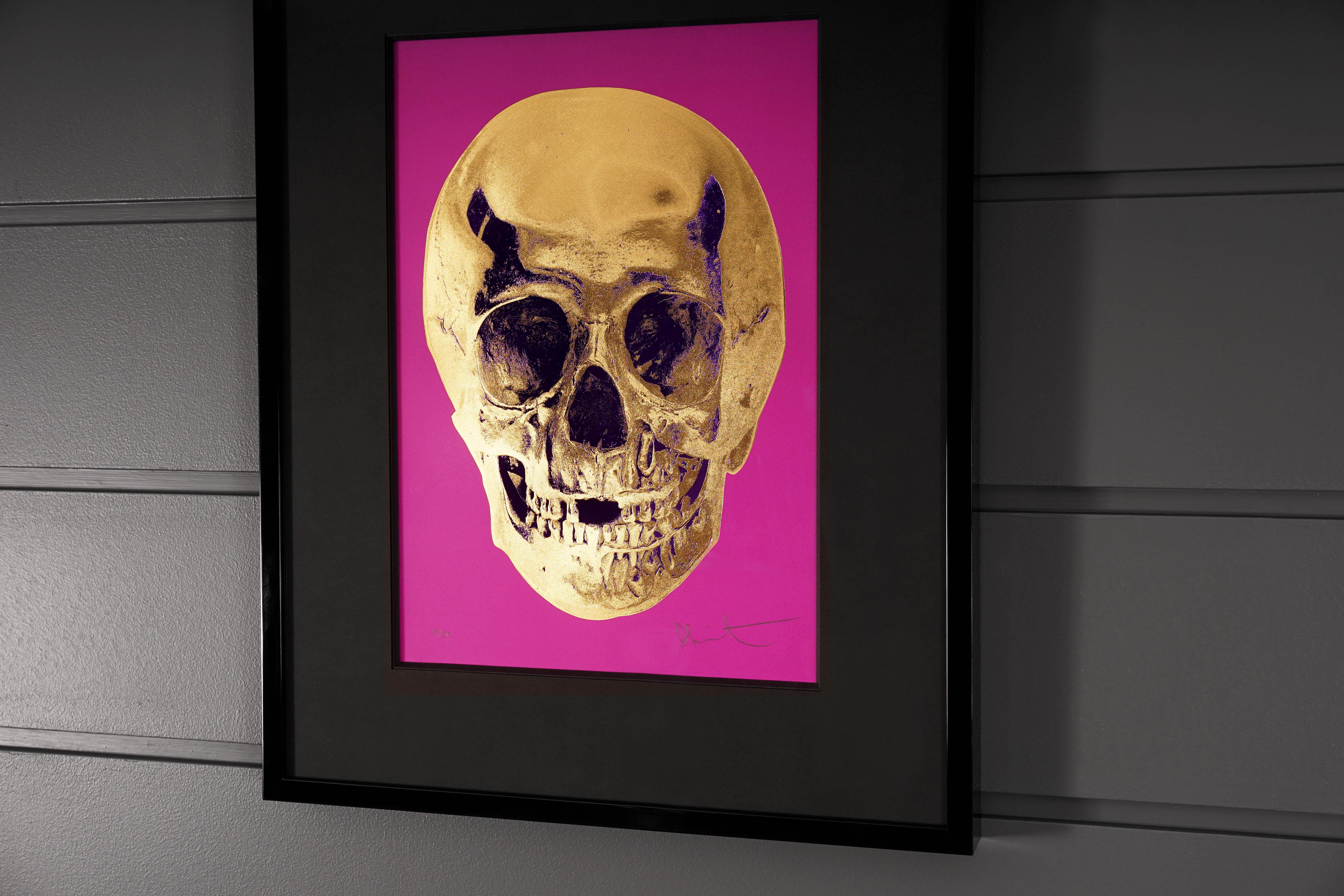 Damien Hirst, Skull, Fuchsia/Gold, 2012 1