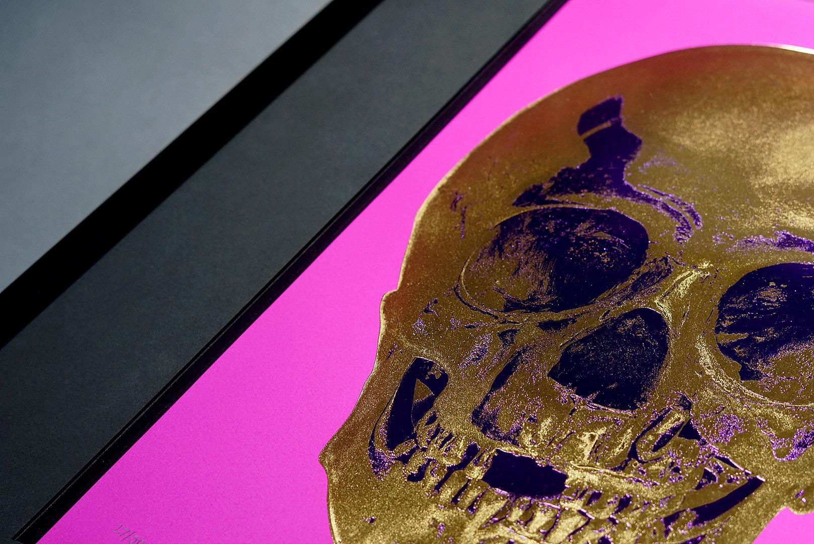Damien Hirst, Skull, Fuchsia/Gold, 2012 5