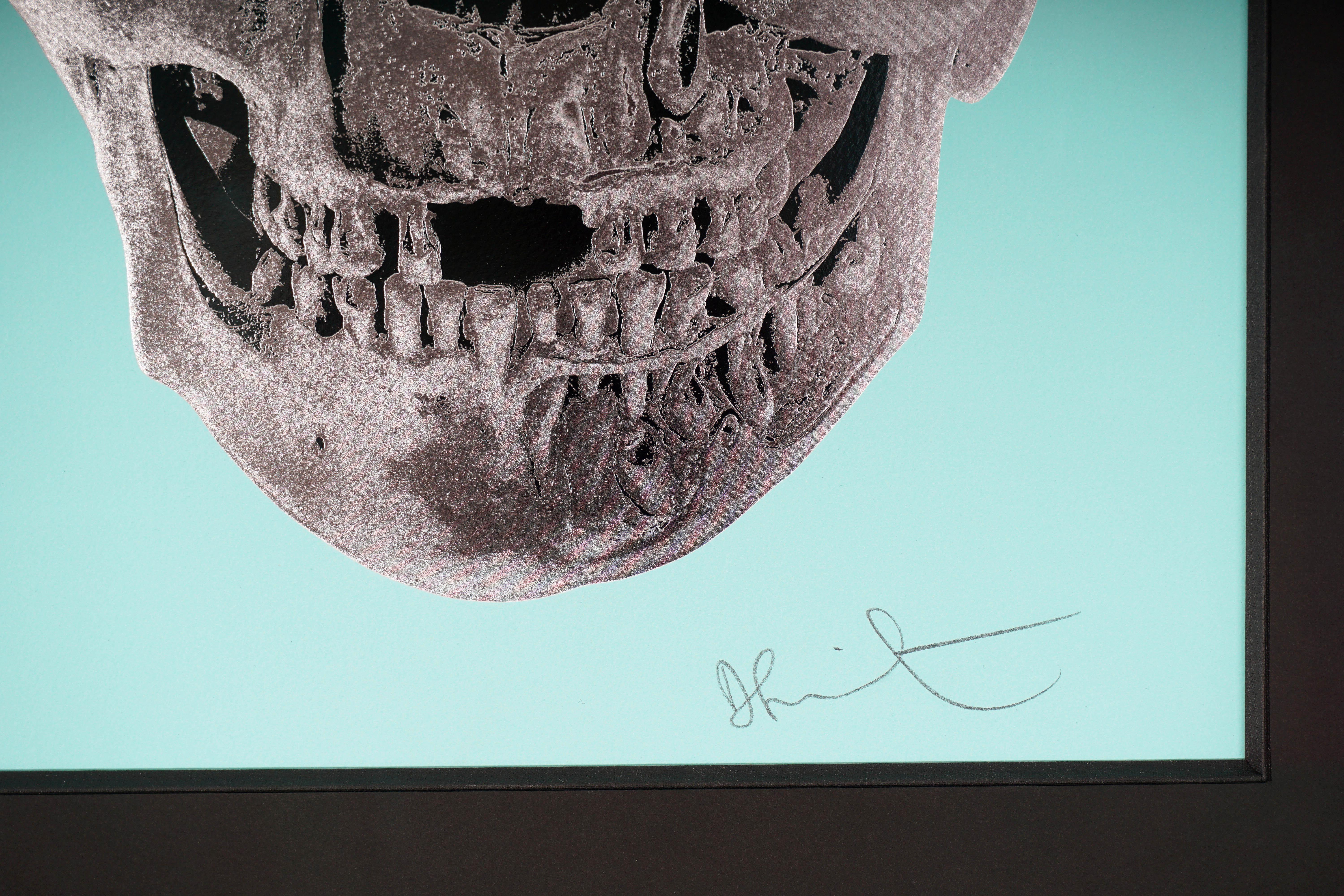 Damien Hirst, Skull, Turquoise/Silver, 2012 1