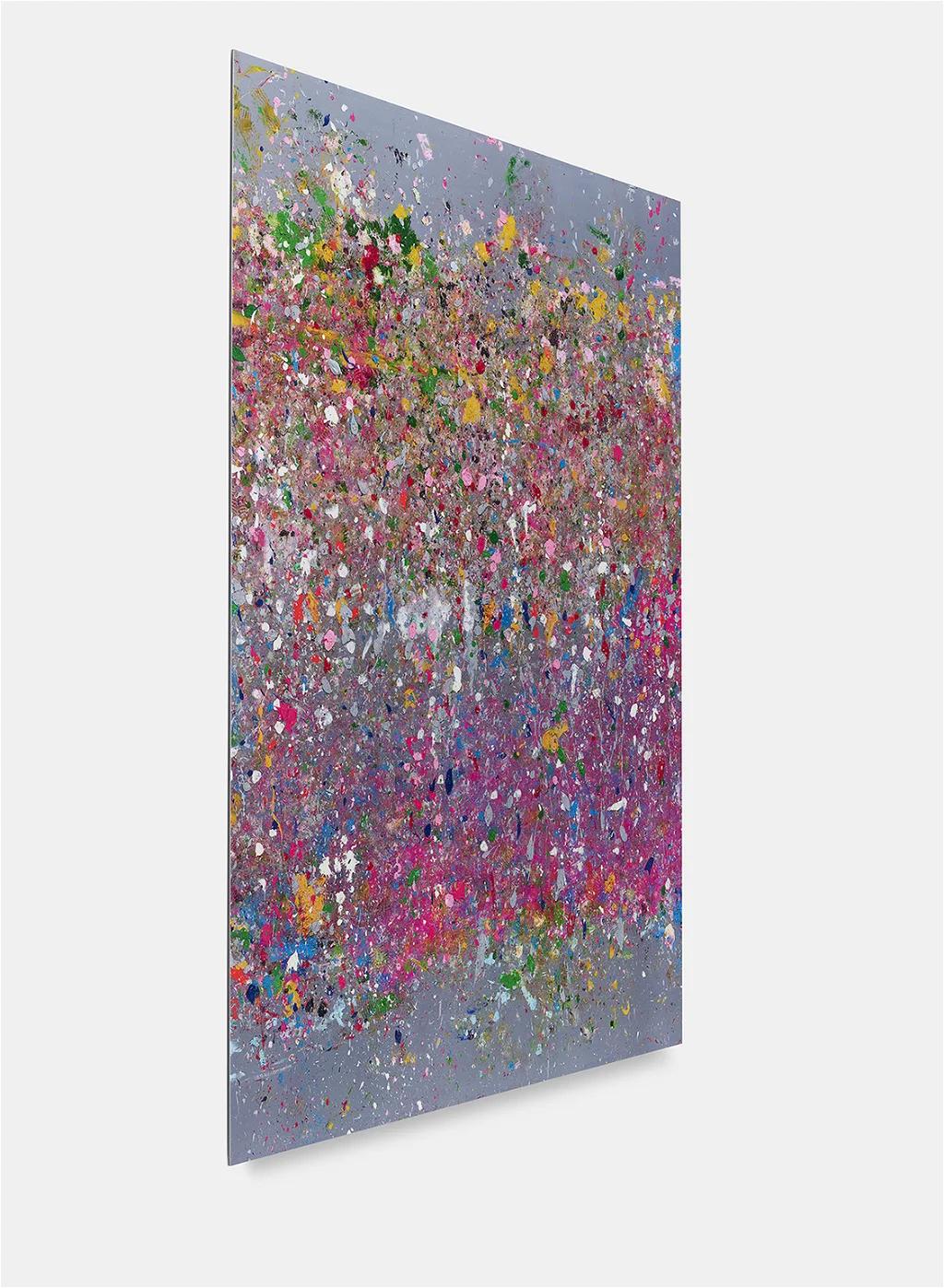 DAMIEN HIRST - STUDLAND BAY. Where the land meets the sea. Abstraction, British - Gray Abstract Print by Damien Hirst