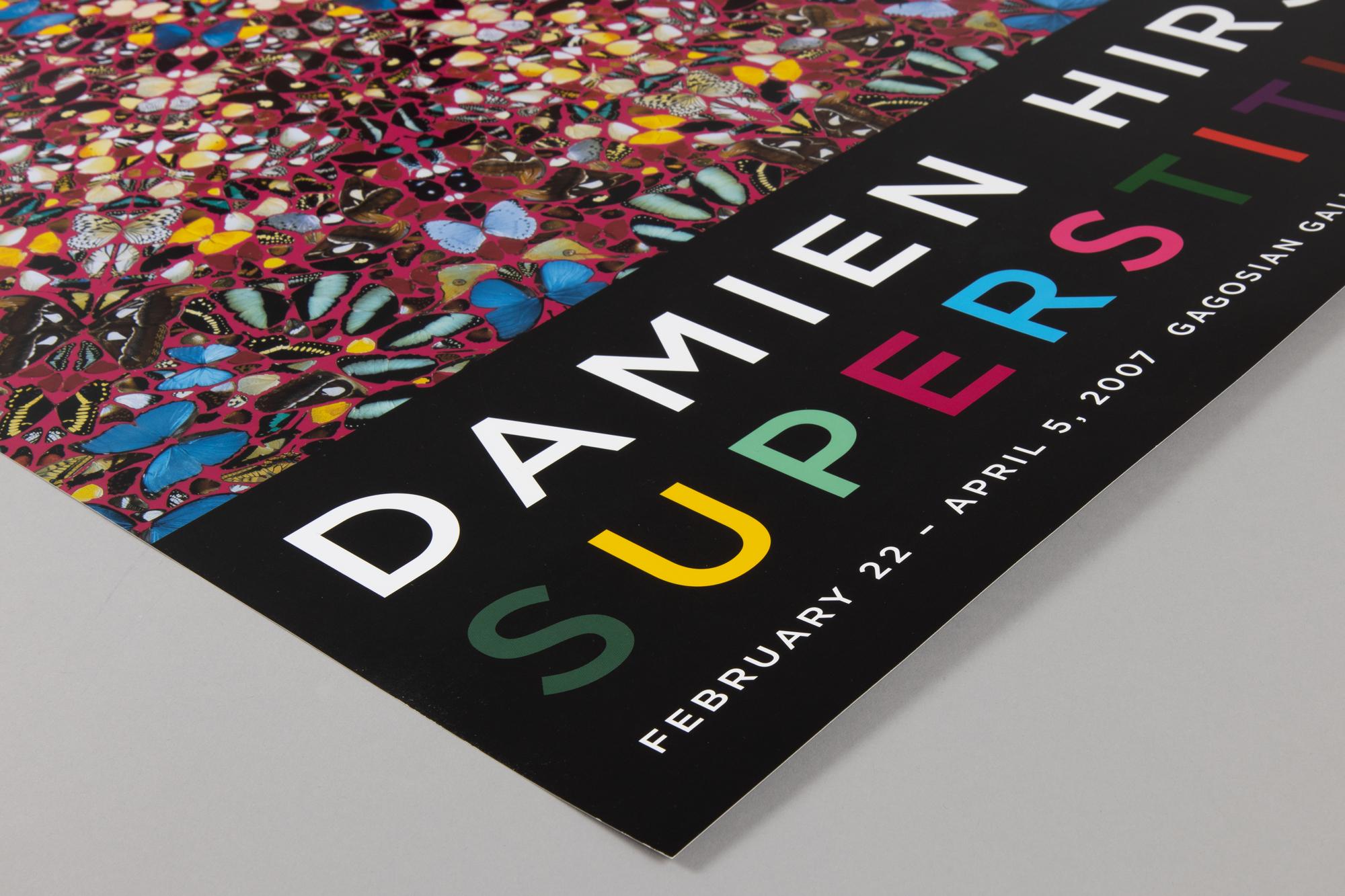 Damien Hirst, Superstition: Original Exhibition Poster, 2007, YBA, Pop Art For Sale 2