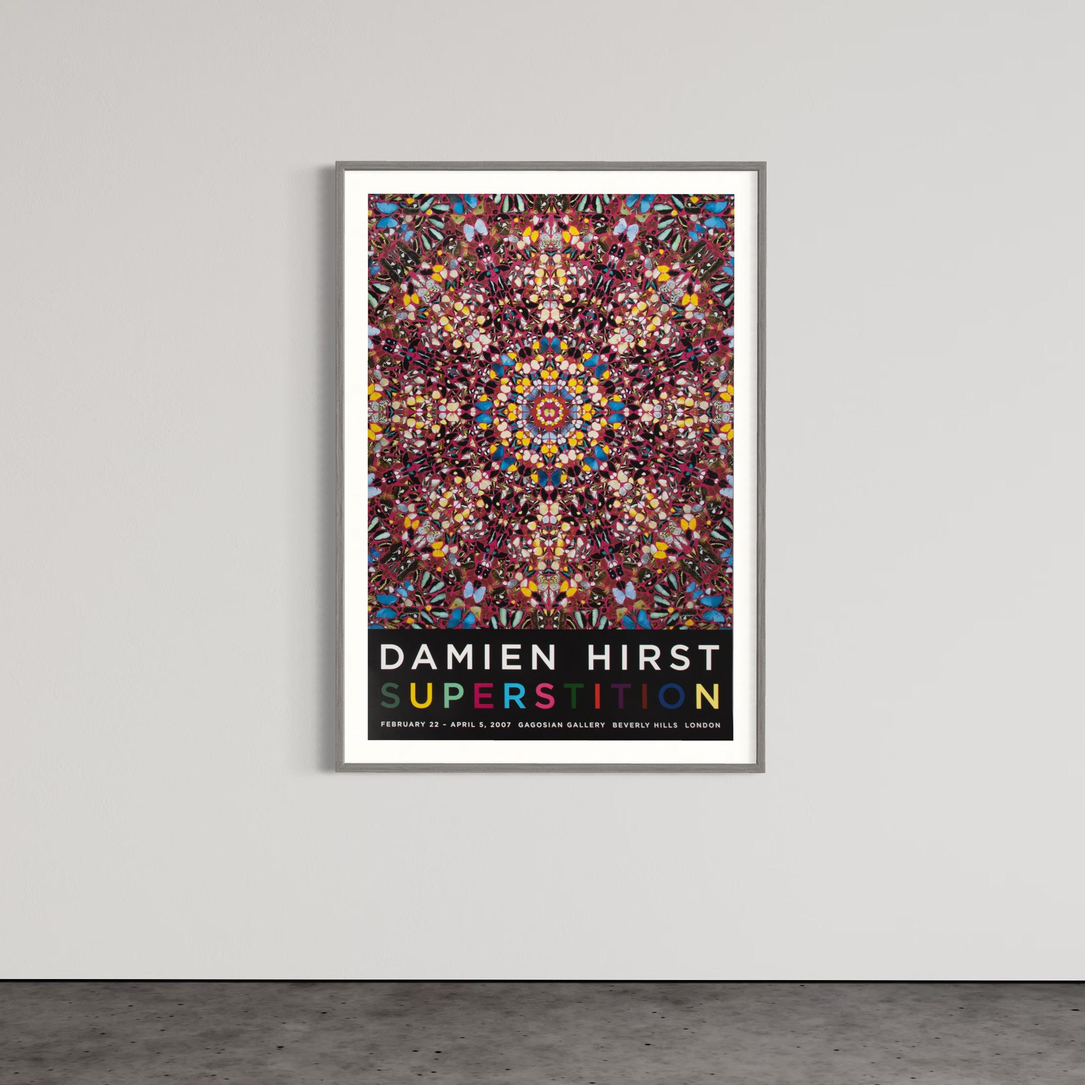 Damien Hirst, Superstition: Original Exhibition Poster, 2007, YBA, Pop Art For Sale 2