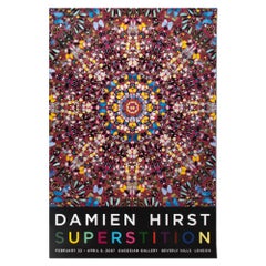 Damien Hirst, Superstición: Cartel original de la exposición, 2007, YBA, Pop Art