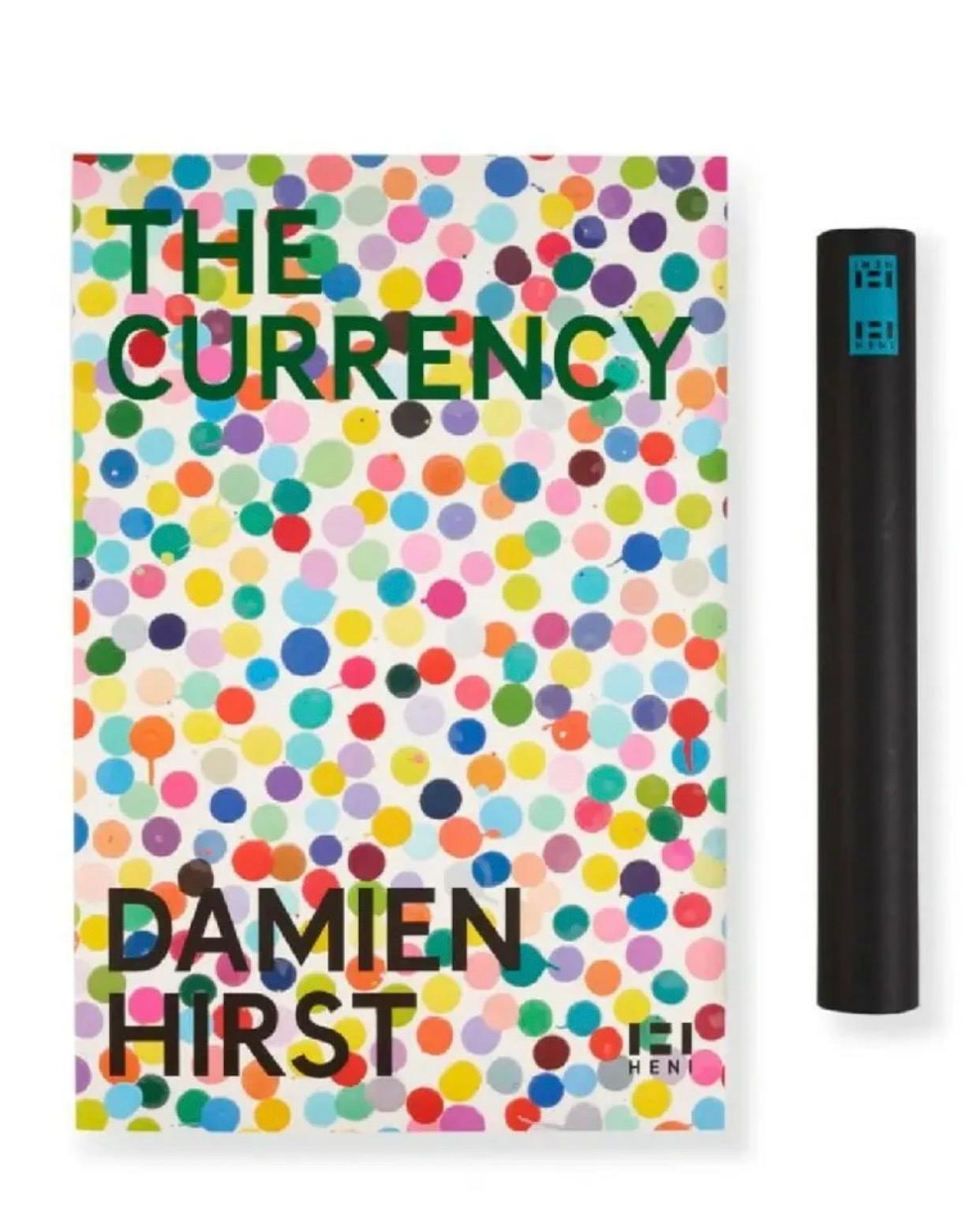 Damien Hirst
The Currency (Blue),2022

Offset lithograph on thick semi-gloss poster paper of Damien Hirst's Currency project currently on display at Newport Street Gallery.
35 × 23 2/5 in 88.9 × 59.4 cm