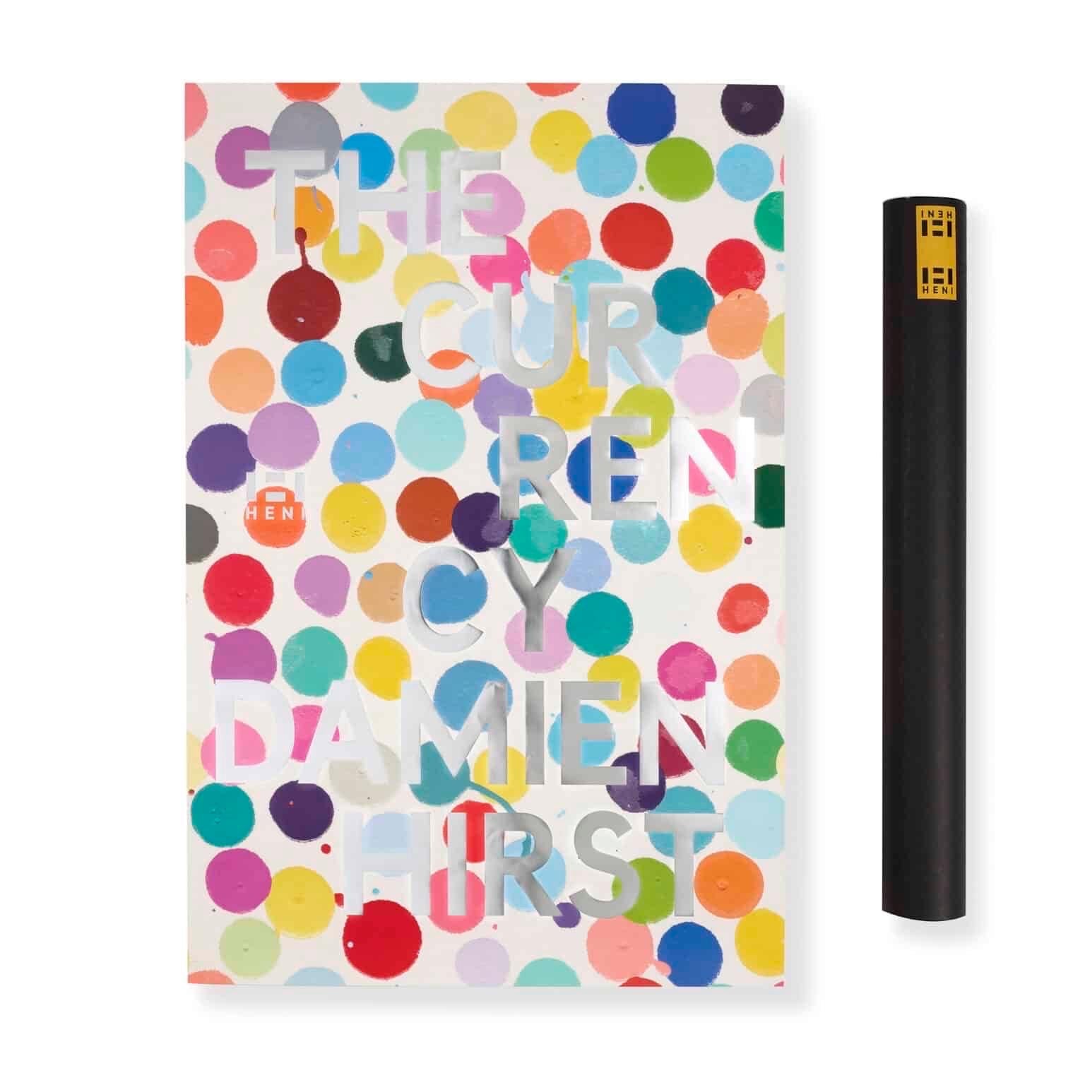 Damien Hirst, The Currency set of 4 Prints (Yellow, Pink, Purple & Blue), 2022

Offset lithograph on thick semi-gloss poster paper of Damien Hirst's 

35 × 23 2/5  in 88.9 × 59.4 cm