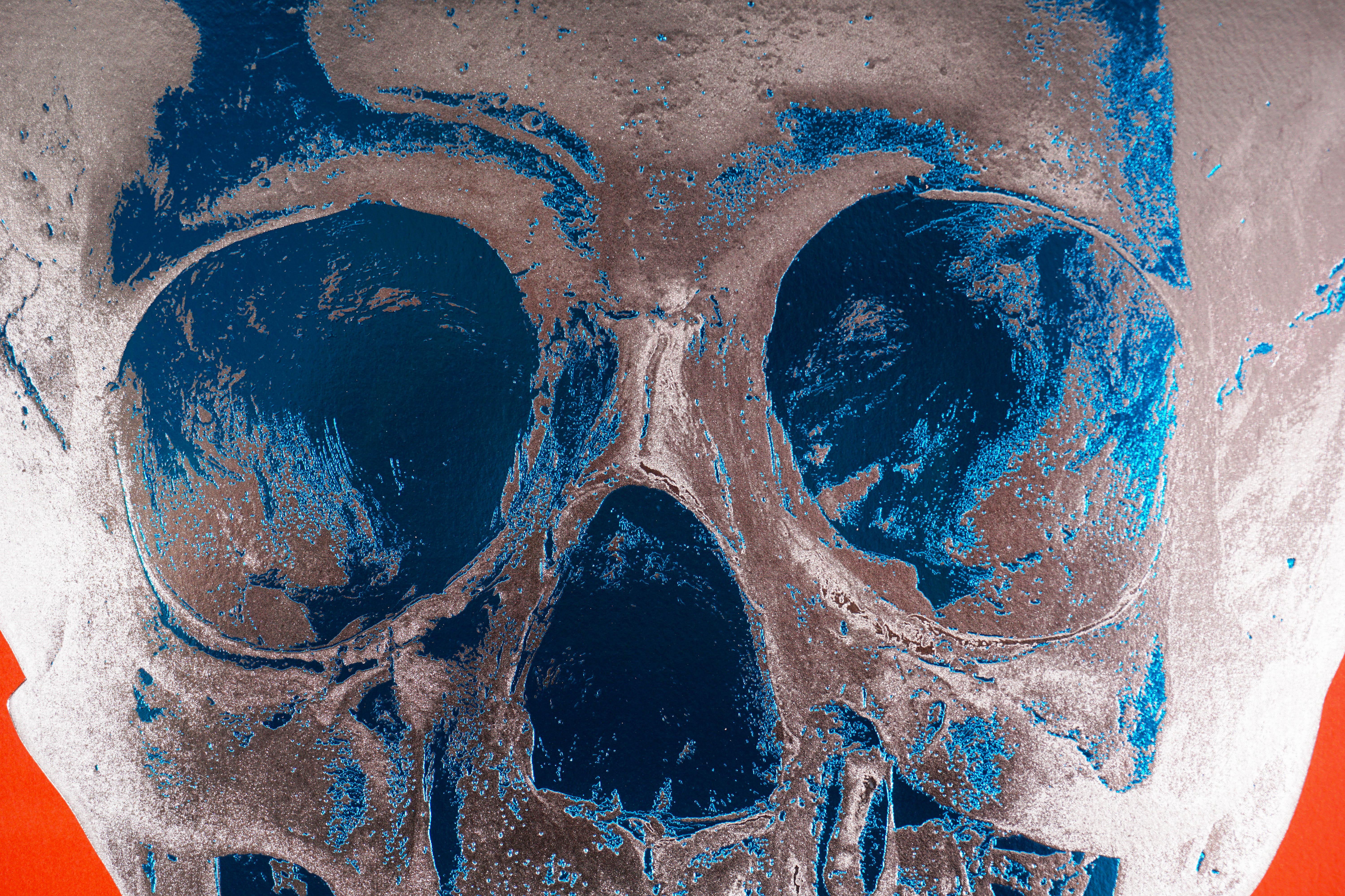 Damien Hirst, 'Till Death Do Us Part Skull, Red/Silver, 2012 4