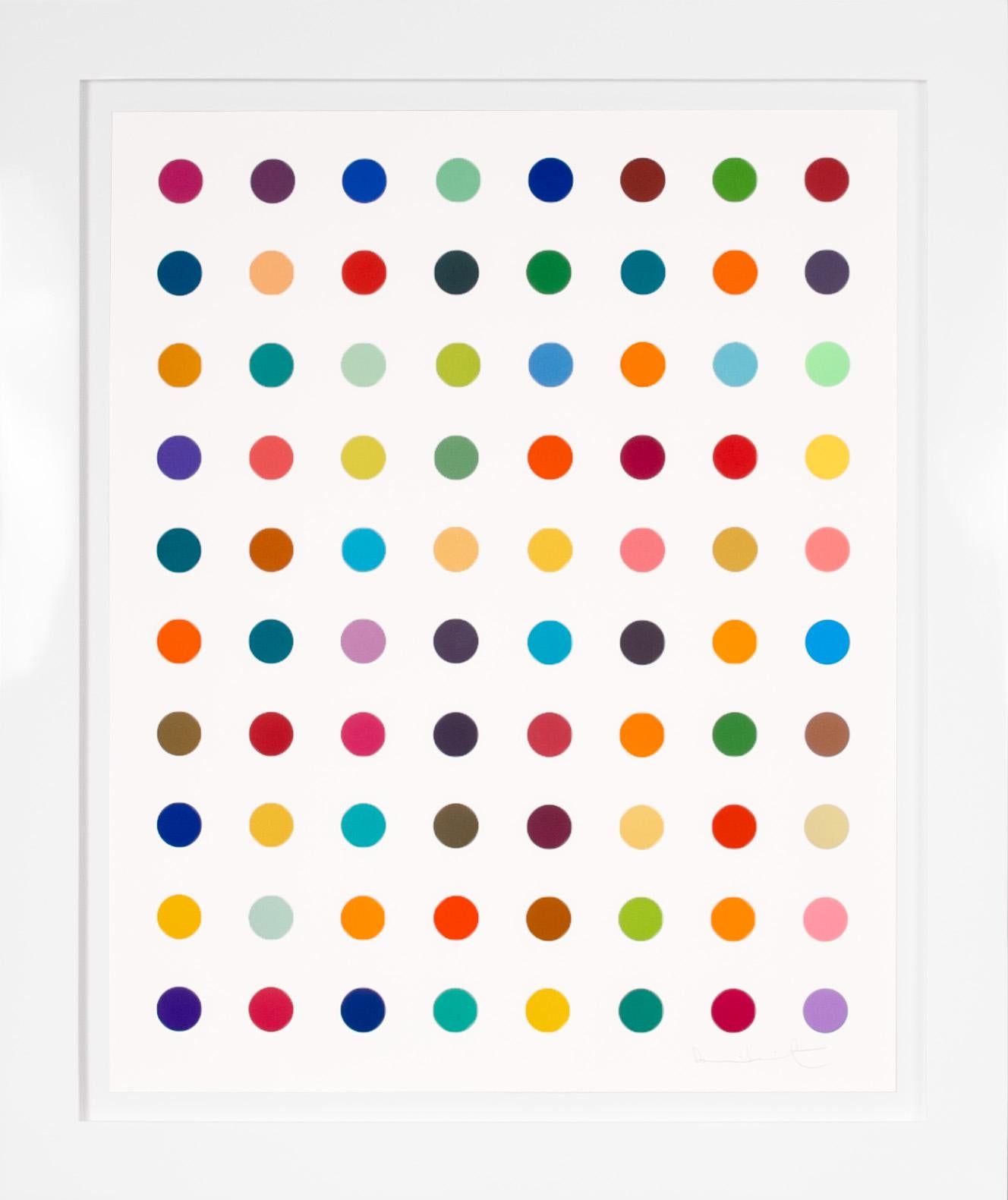 Damien Hirst - Damien Hirst, Vertical 'Spots' IV, Woodcut, 2016 For