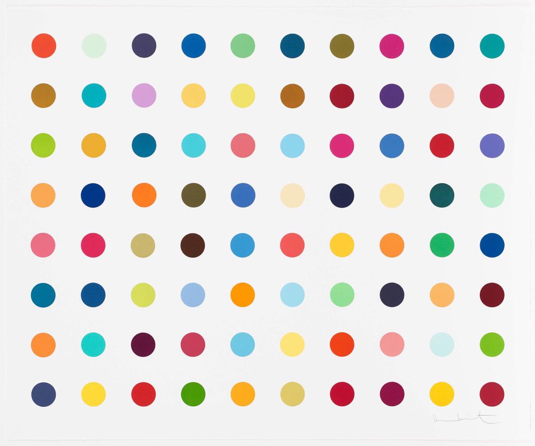 Damien Hirst Abstract Print - Dequalinium Chloride