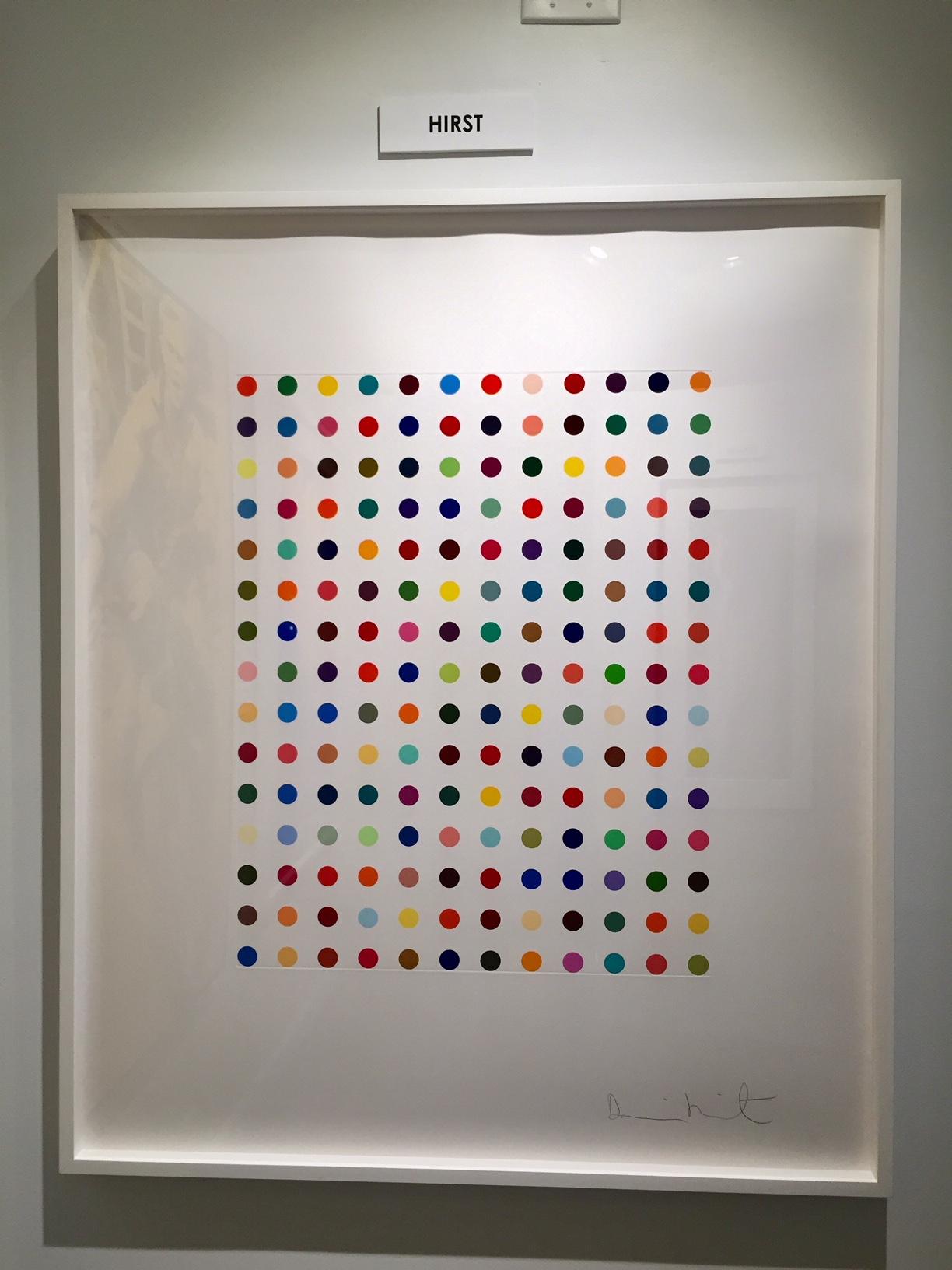 damien hirst xylene cyanol dye solution