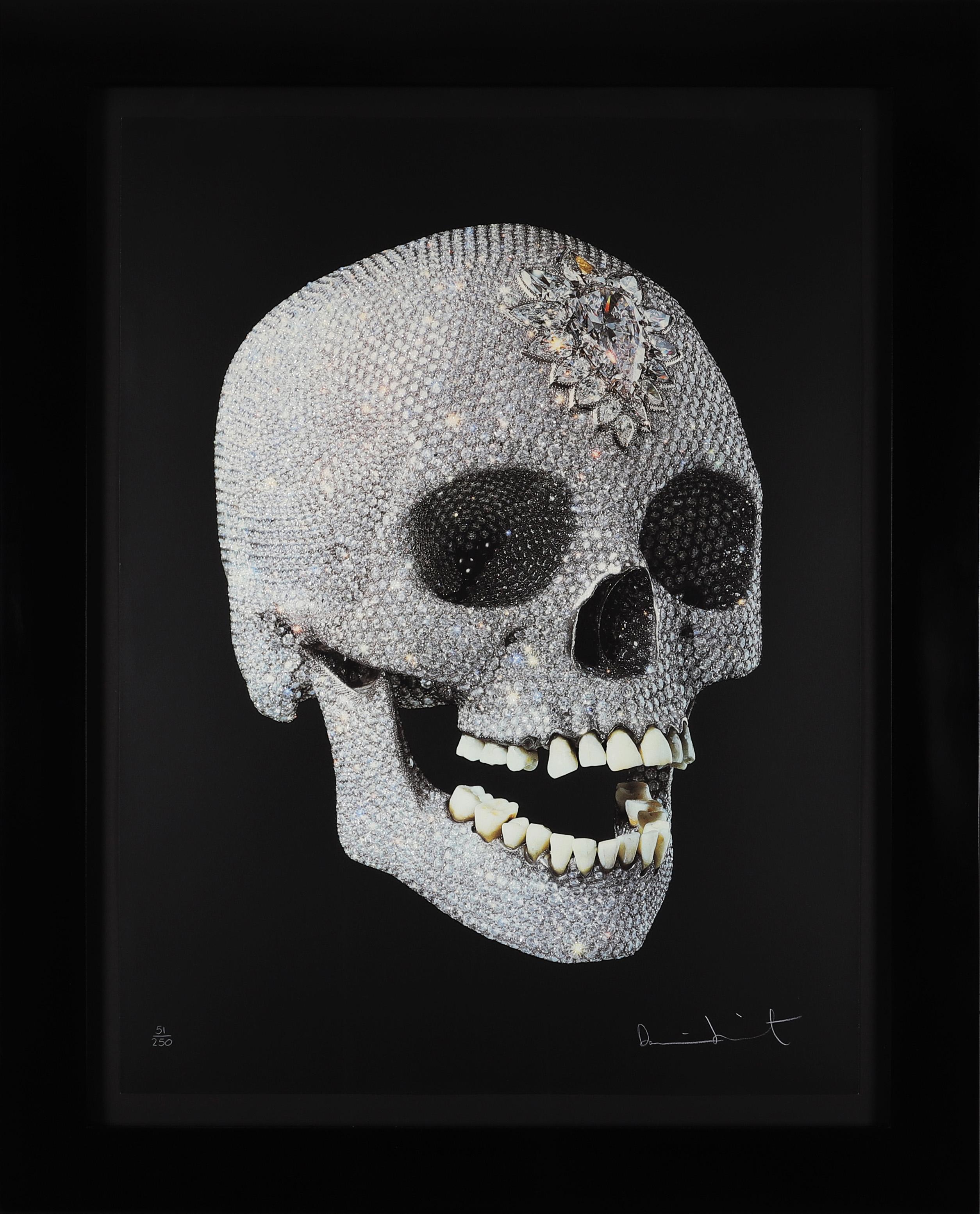 Damien Hirst Landscape Print - 'For the Love of God' Skull with Diamond Dust