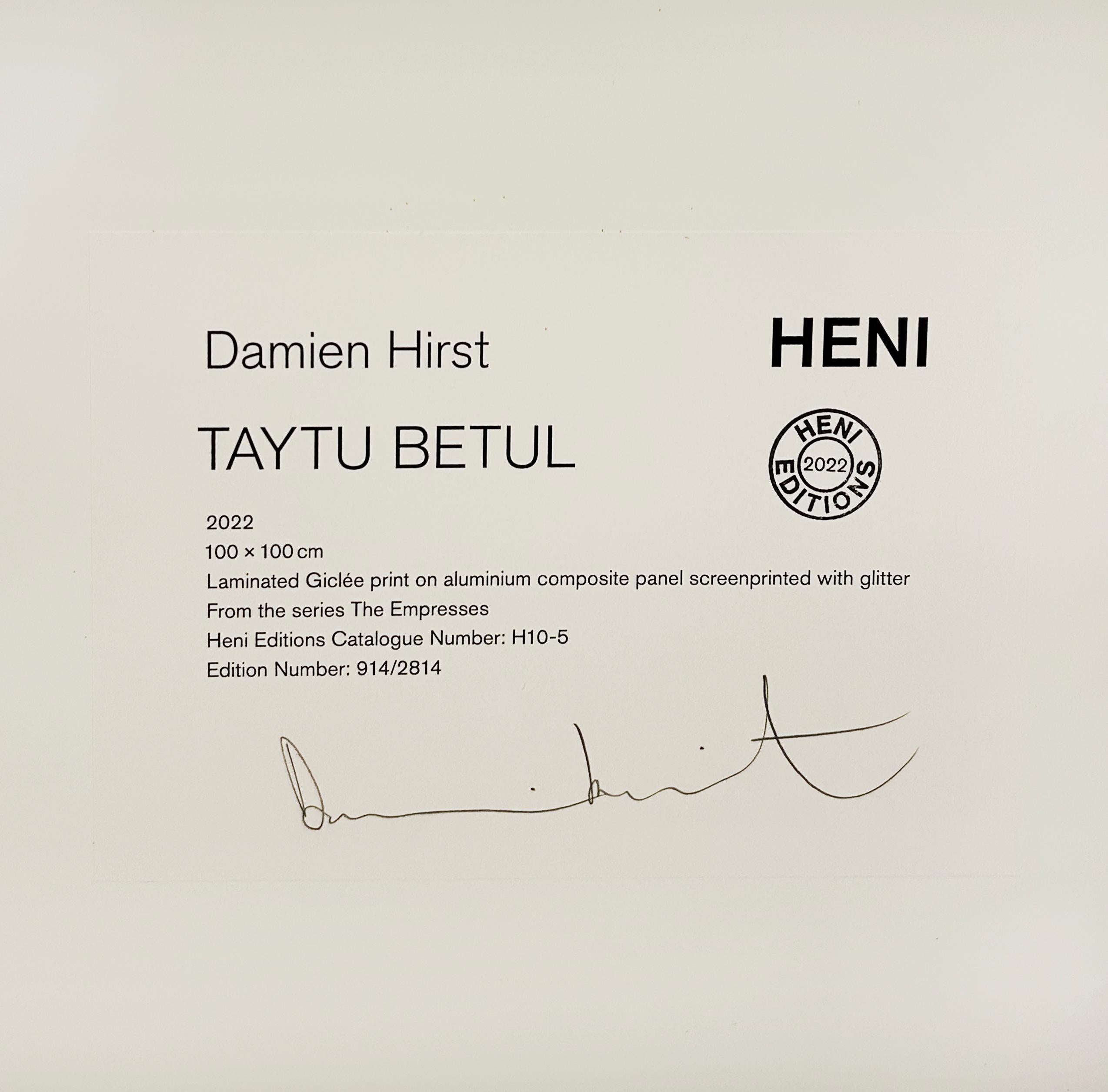 H10-5 Taytu Betul - Young British Artists (YBA) Print by Damien Hirst