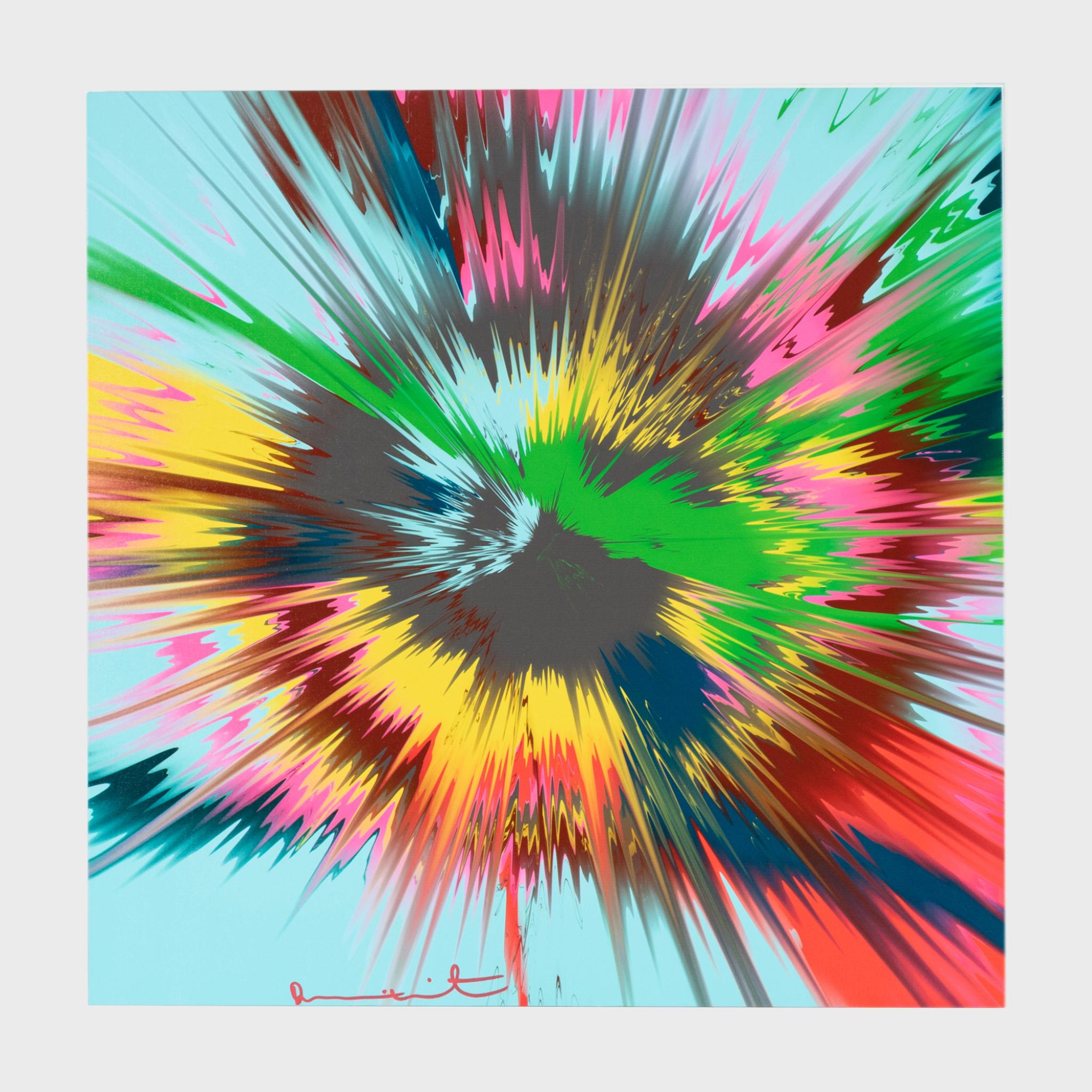 Damien Hirst Abstract Print - H12-6 Beautiful, Skillfully-Worded Archangelic Vapor Painting unique print