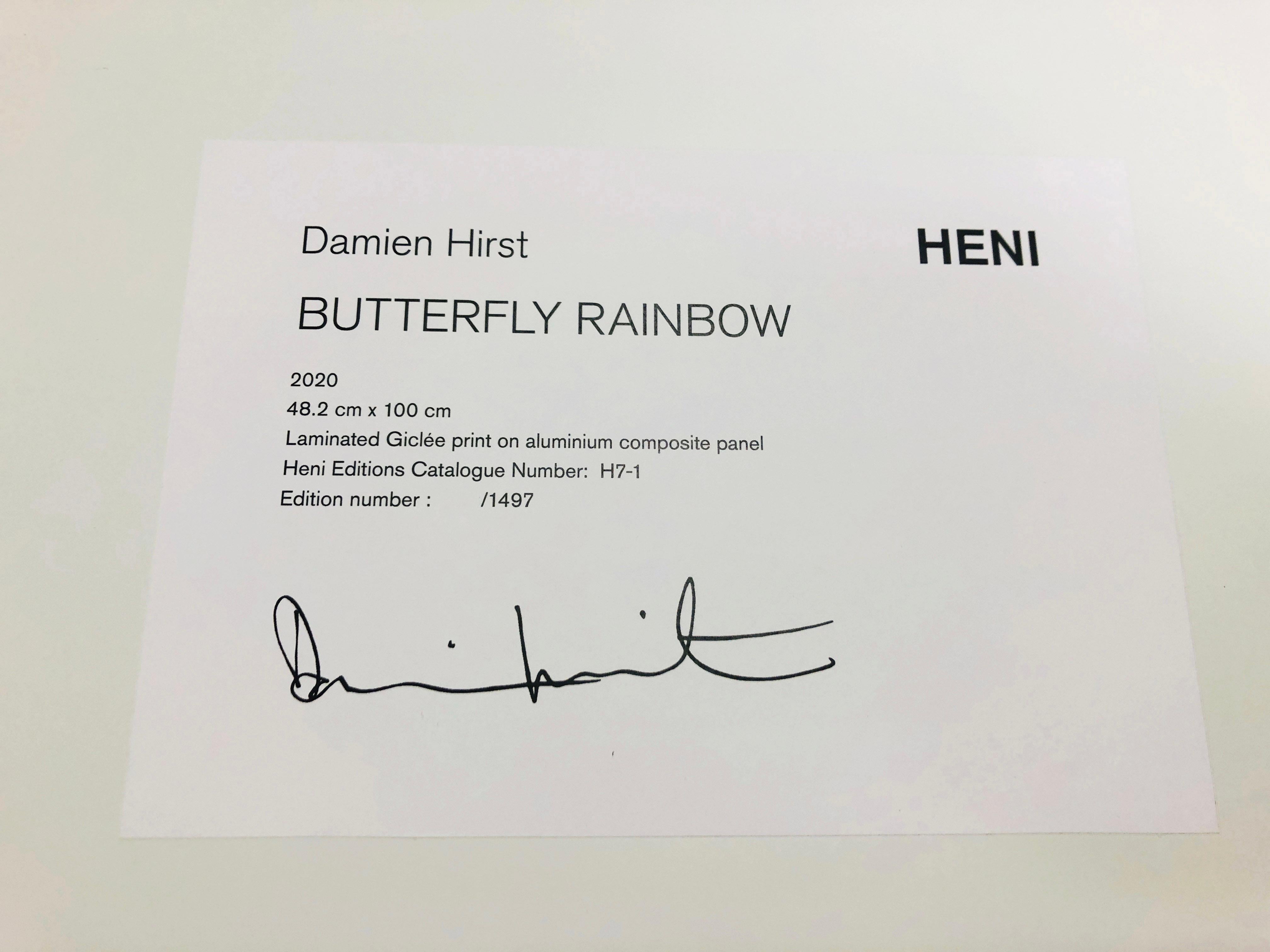 H7-1 Mariposa Arco Iris (Grande) - Print Contemporáneo de Damien Hirst