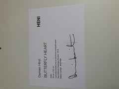 H7-3 Butterfly Heart Giclée Print on Aluminium Panel, Large Size