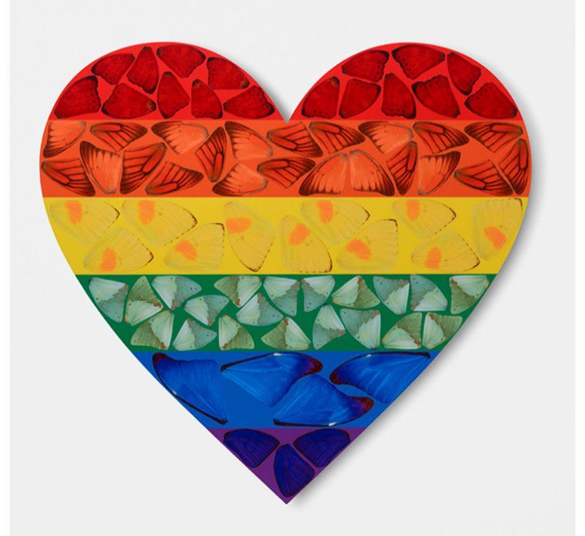 H7-4 Rainbow Butterfly Heart (Small)