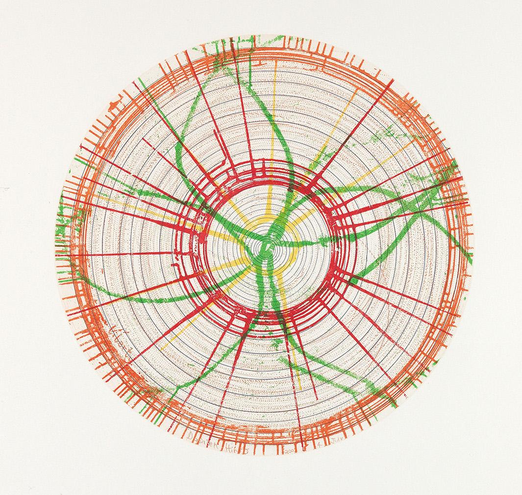 Damien Hirst Abstract Print – Hirst 'Liberty' Signierter Radierungsdruck in limitierter Auflage aus der Serie 'In a Spin'