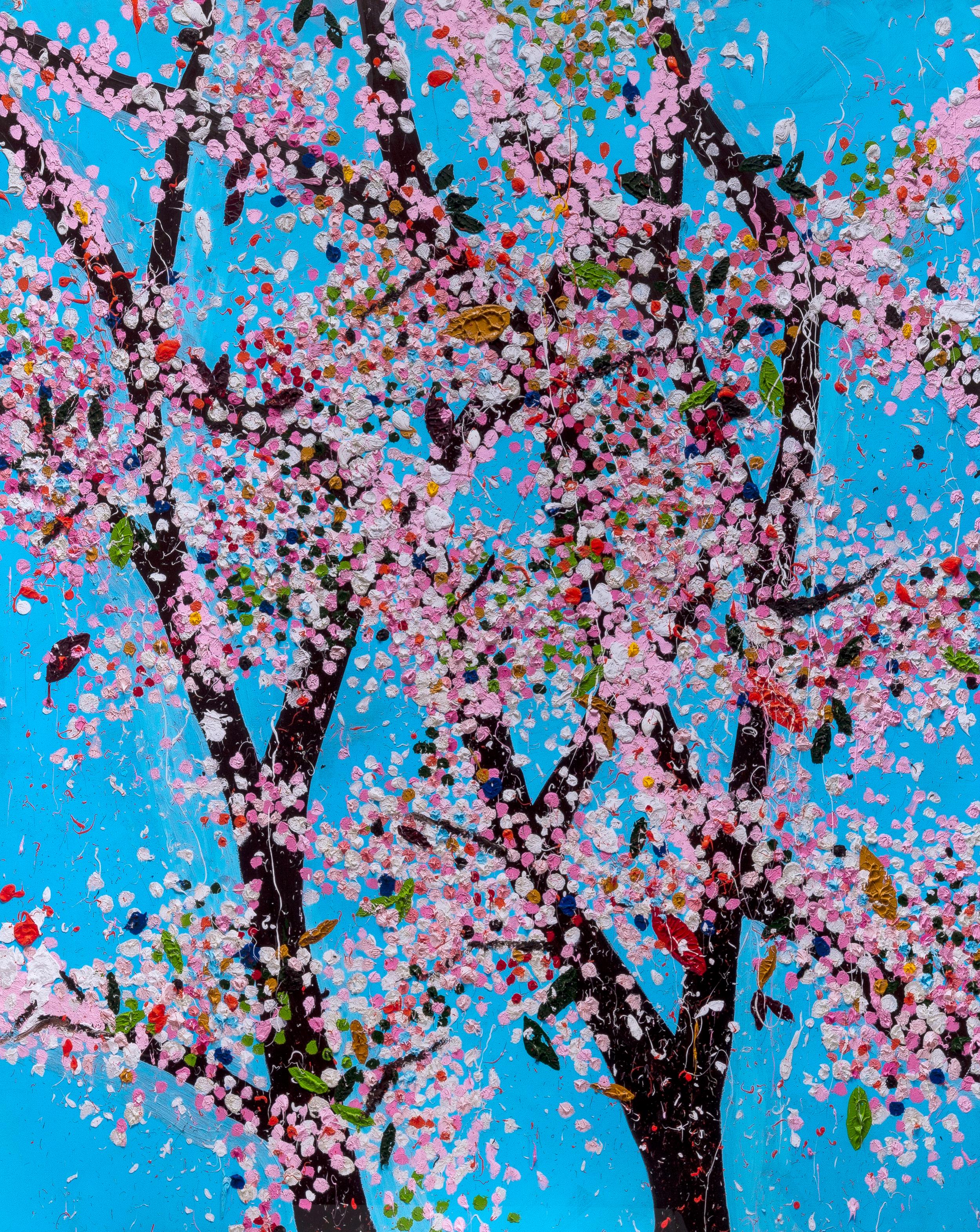Damien Hirst Landscape Print - Honour -- Laminated Giclée print, The Virtues, Cherry Blossom Tree by Hirst