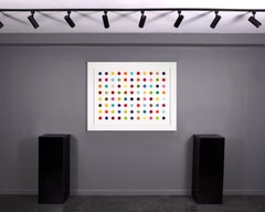 Horizontal 'Spots' I, Minimalist Woodcut Print, 2018