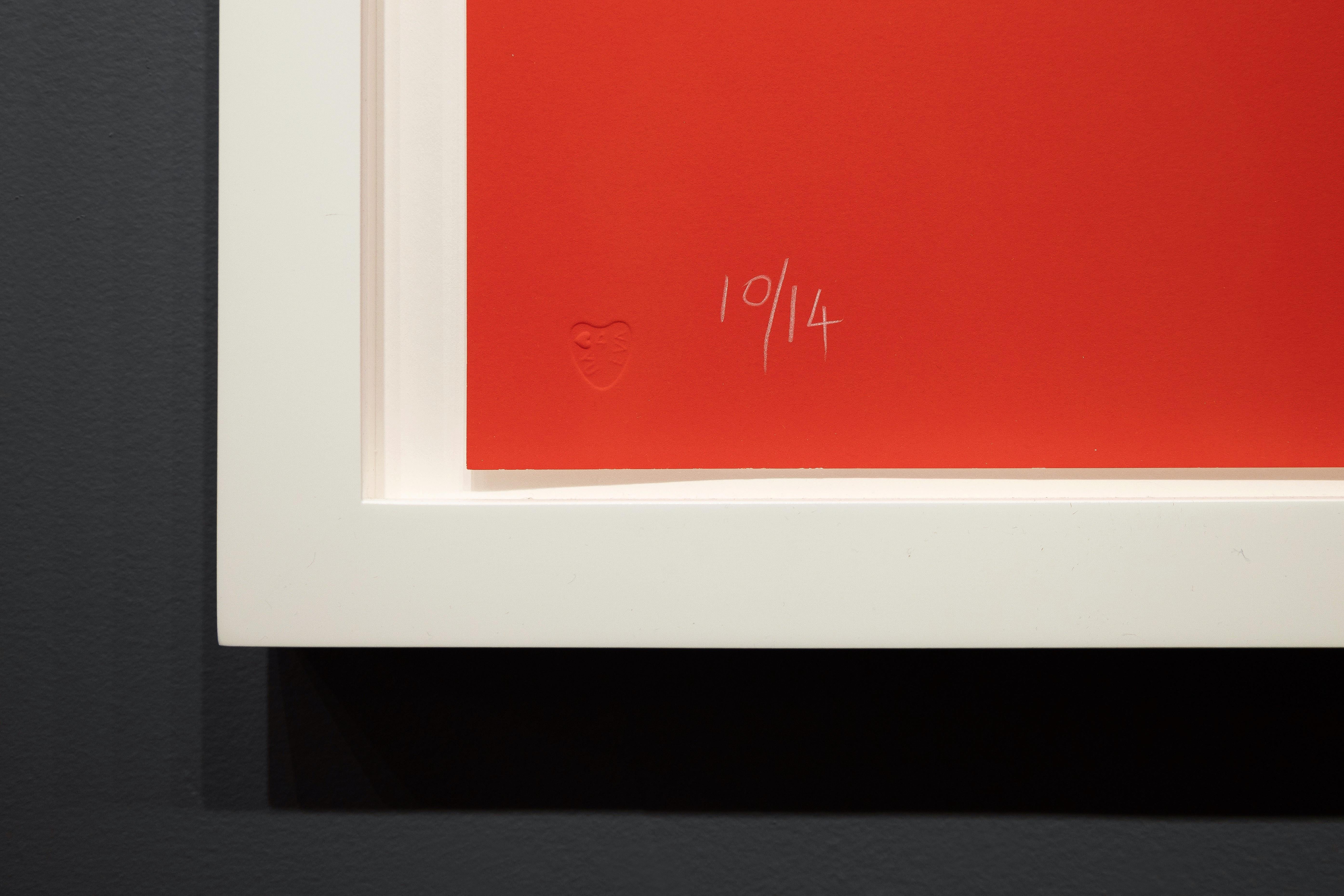 Papillon rouge/doré 'Je t'aime en vente 1