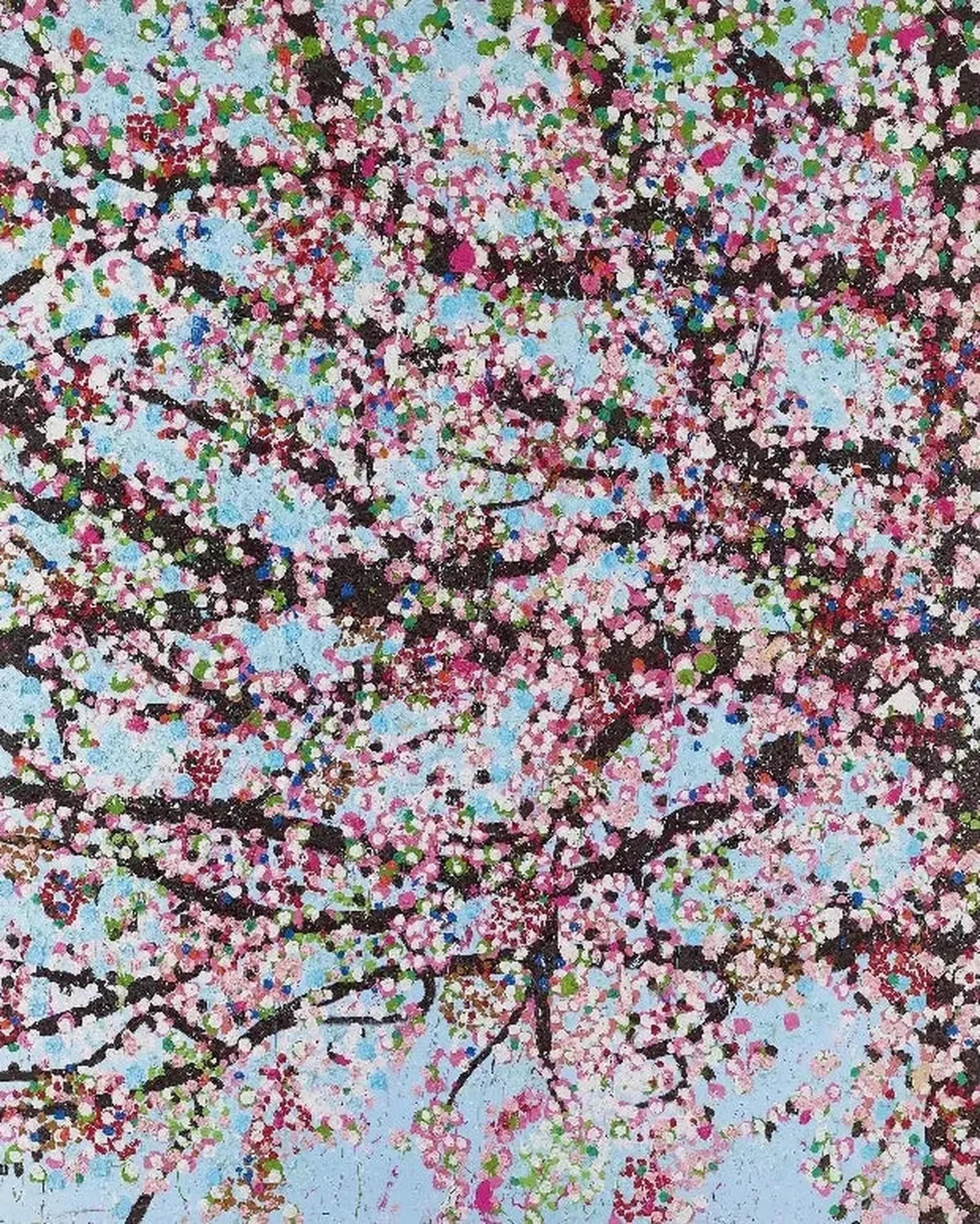 Loyalty (from the Virtues series) Cherry Blossom - Gray Abstract Print by Damien Hirst