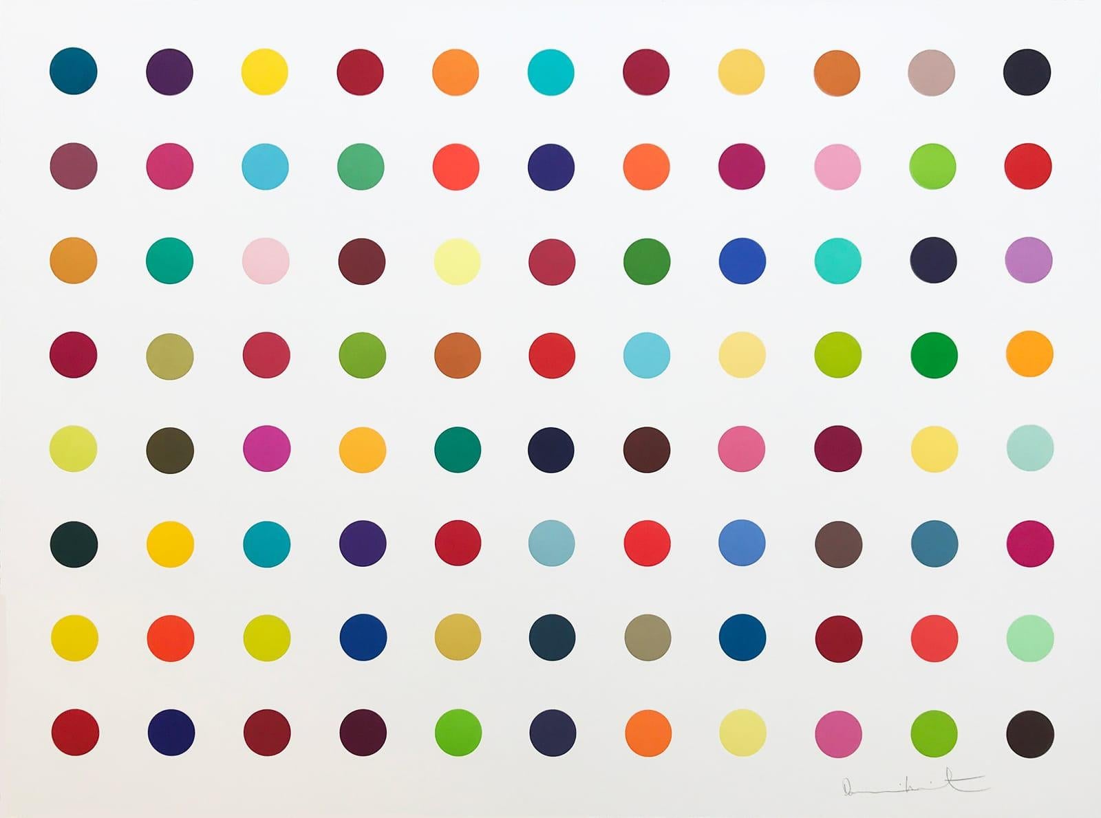 M-Fluorobenzylamine - Print by Damien Hirst