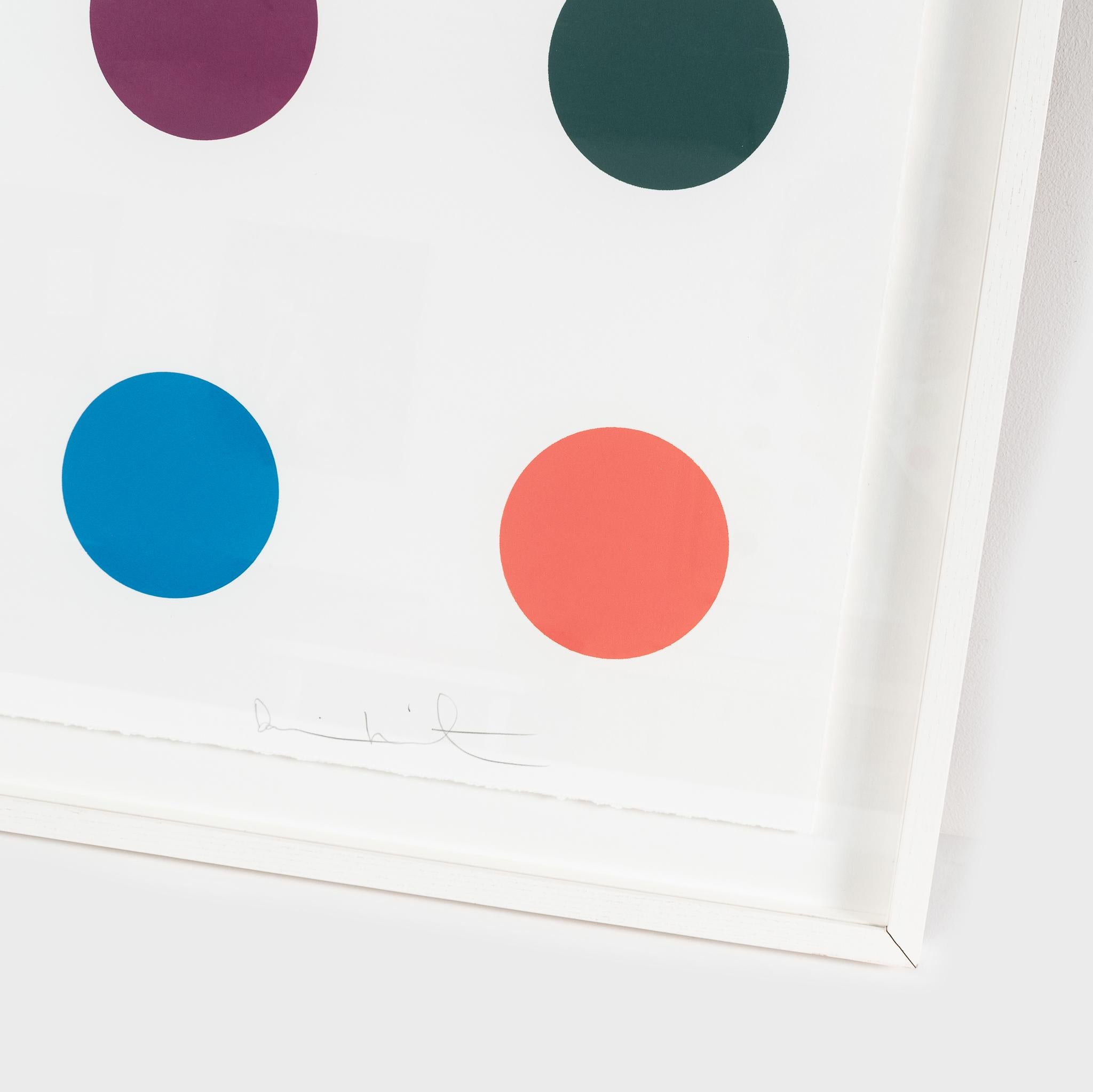 Methionine, from 12 Woodcut Spots  Damien Hirst Spot Print, YBA Abstract print For Sale 1