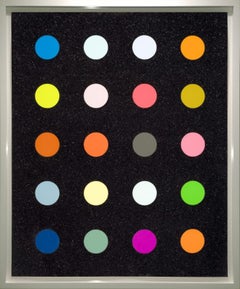 Methylamine 13c, Geometric Pop Art Screenprint with Diamond Dust by Damien Hirst
