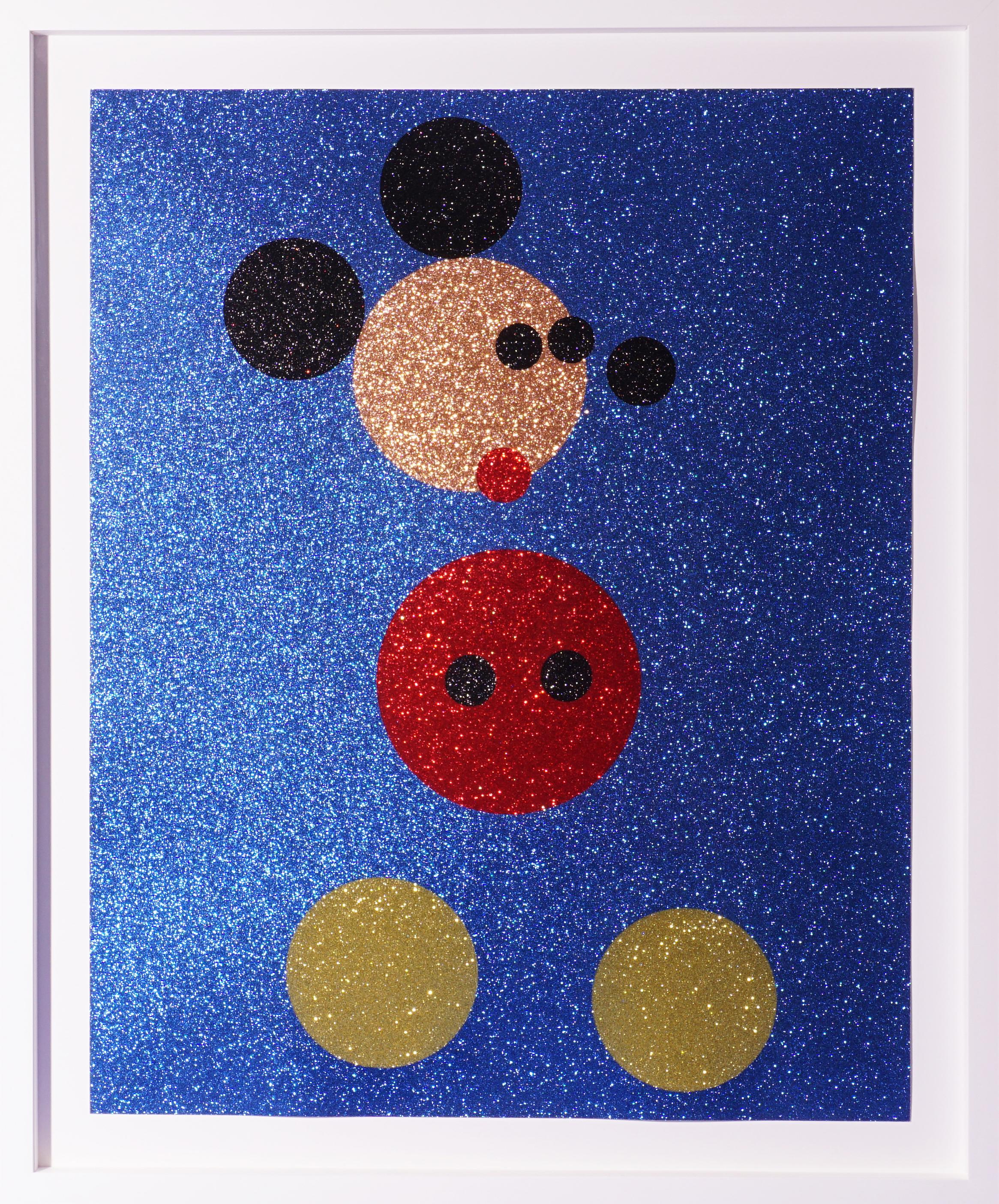 Animal Print de Damien Hirst - Serigrafía 'Mickey' con purpurina, 2016