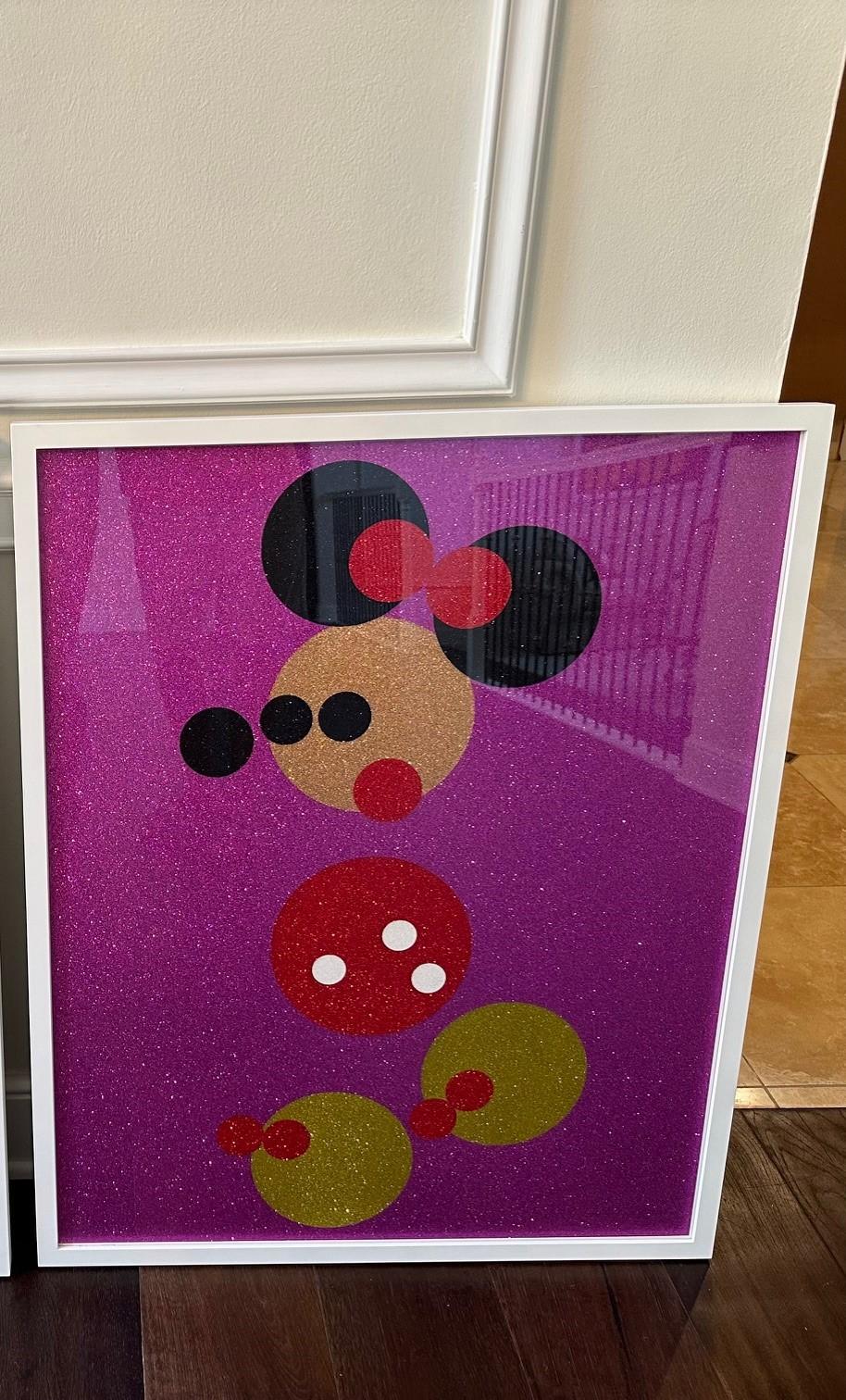 Minnie (Rosa Glitter) – Print von Damien Hirst