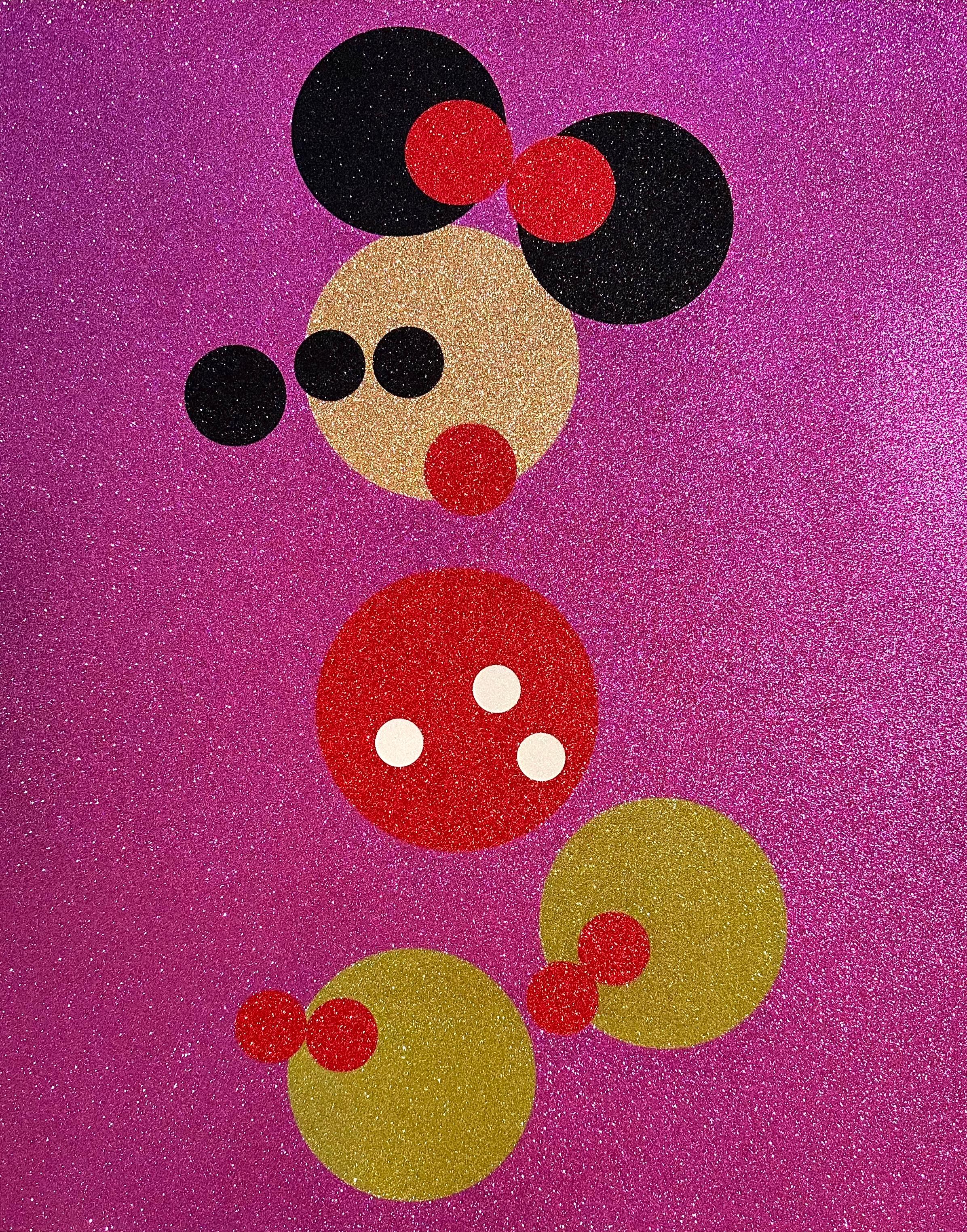 Minnie (Pink Glitter) - Print by Damien Hirst