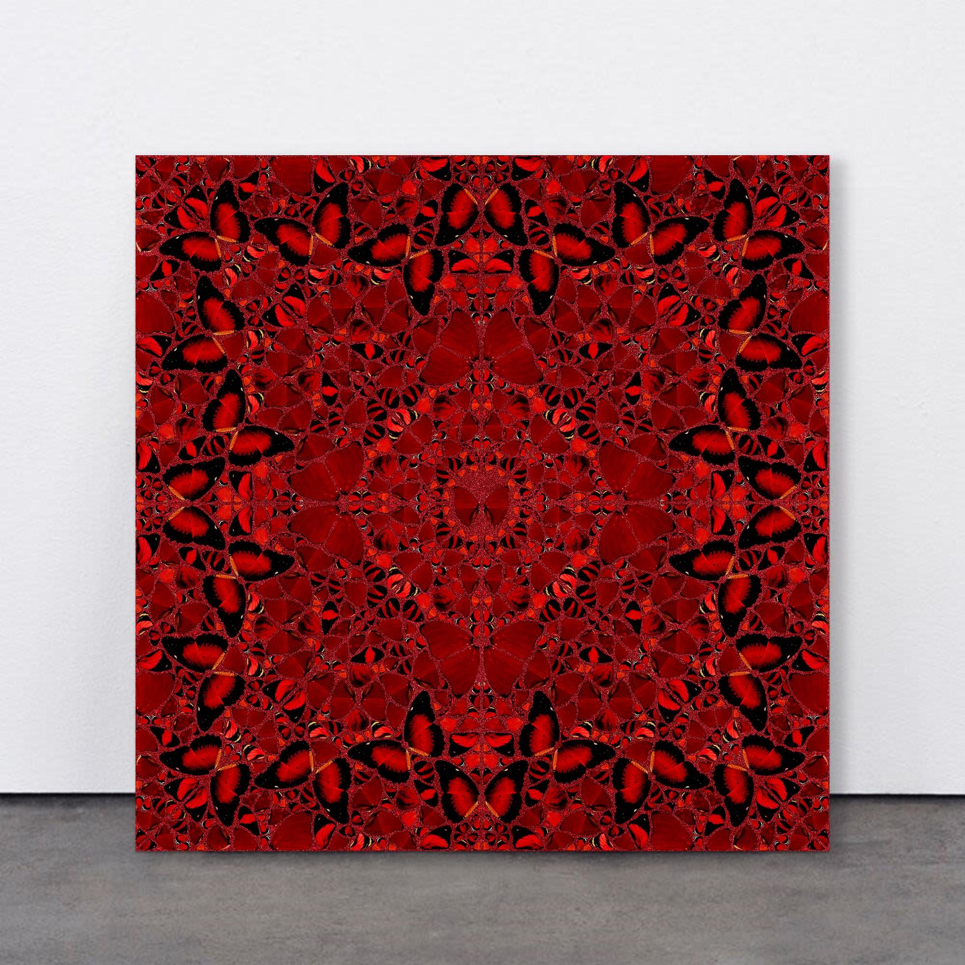 Nūr Jahān von Damien Hirst, The Empresses, Rote Schmetterlinge Kaleidoskopeffekt