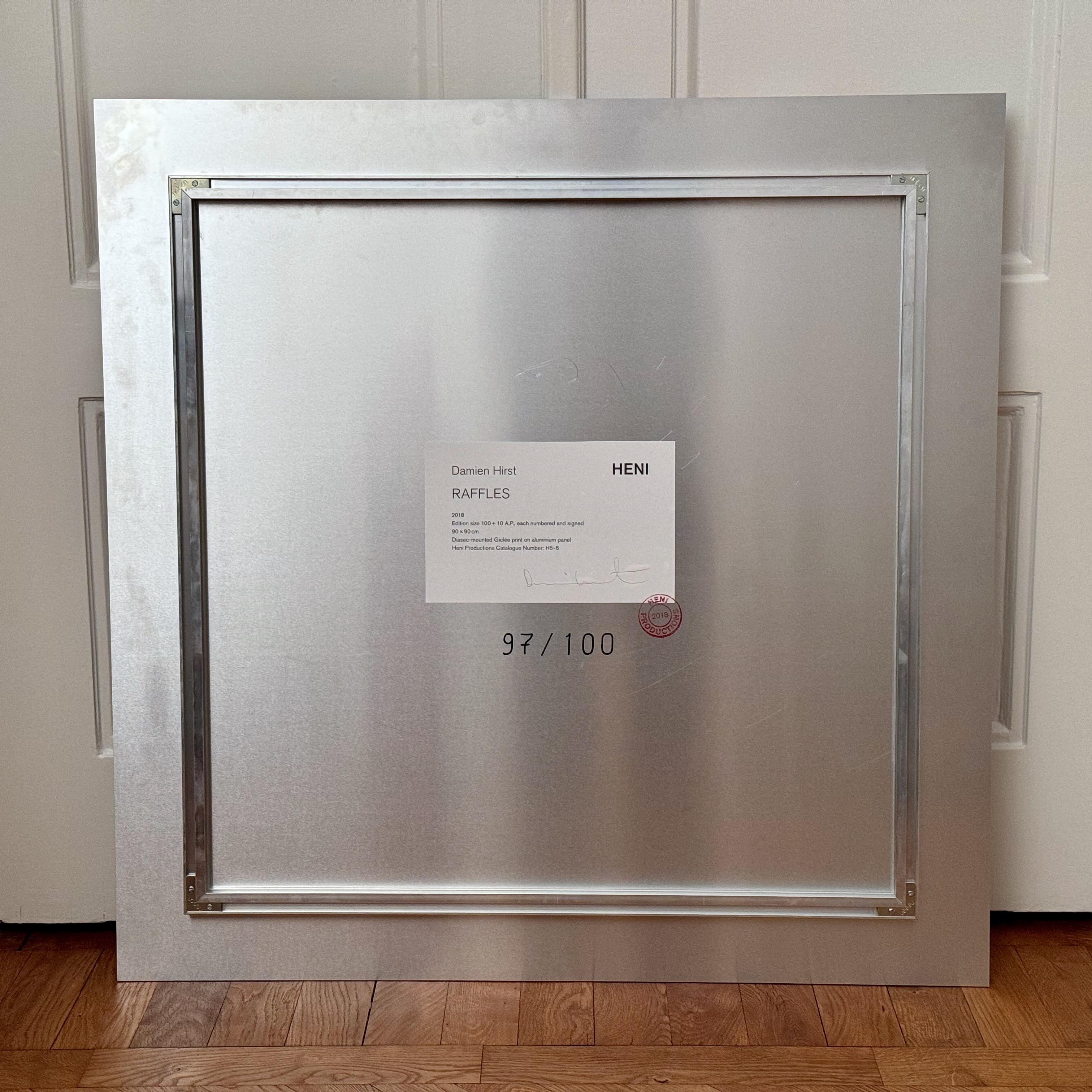 Raffles H5-5, Giclee-Druck auf Aluminiumplatte von Damien Hirst. Auflage: 100 Stück. im Angebot 5