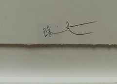 Rhodotorulic Acid. Woodcut in colors. Signed.