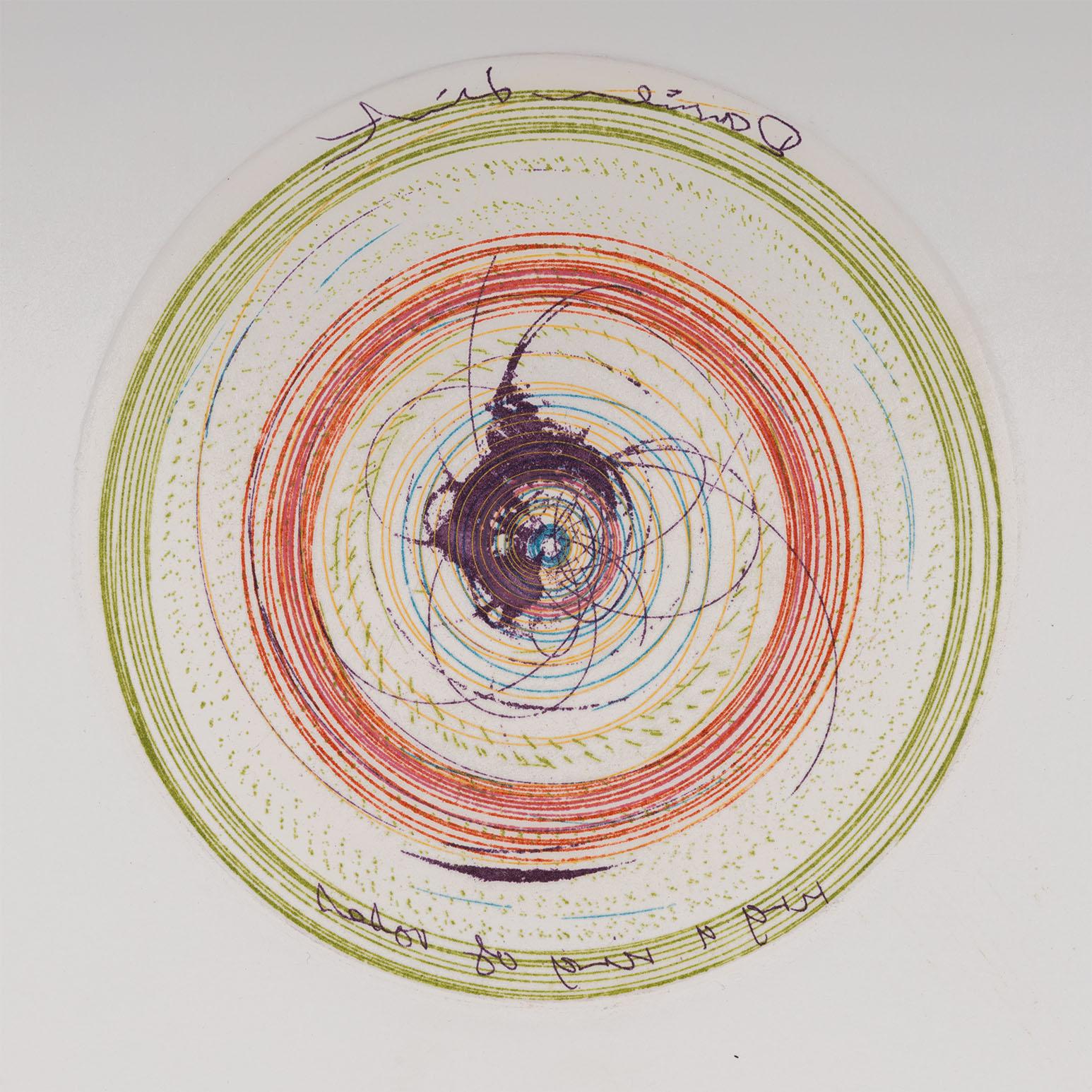 Ring-a-ring of roses - Gray Abstract Print by Damien Hirst